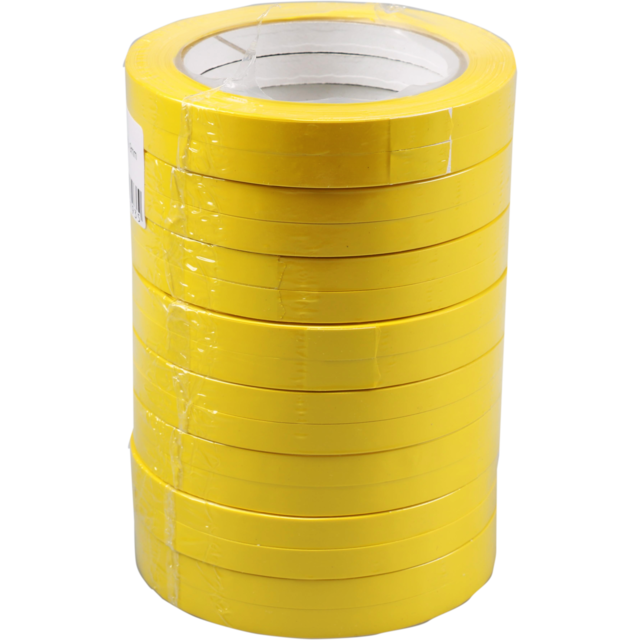  Zakkensluiter, PVC, 9mm, 66m, geel 2