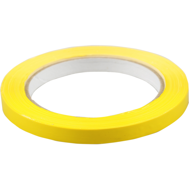  Zakkensluiter, PVC, 9mm, 66m, geel 1