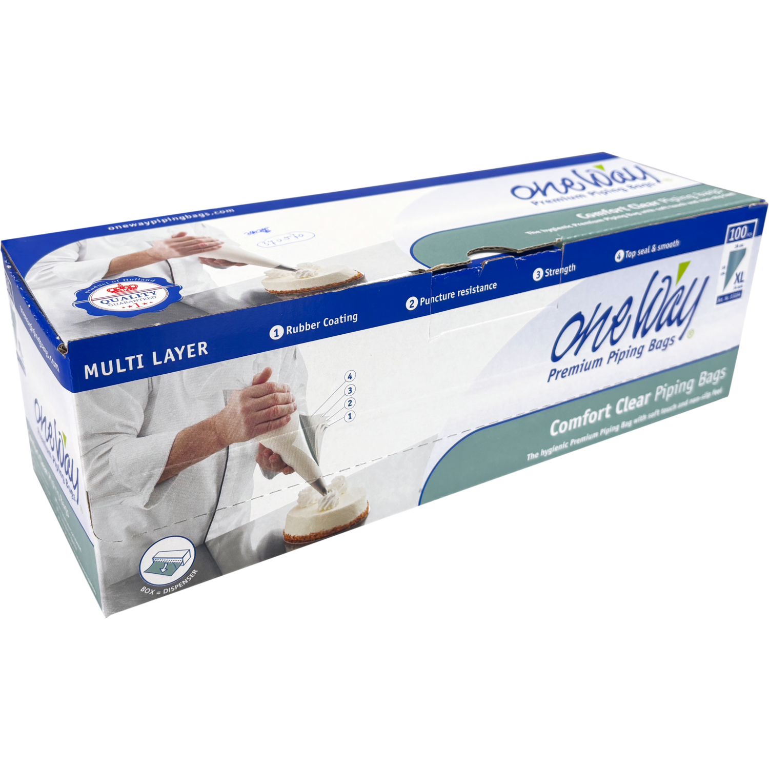 Spuitzak, comfort clear, 59x28cm, 75my, LDPE, transparant 5