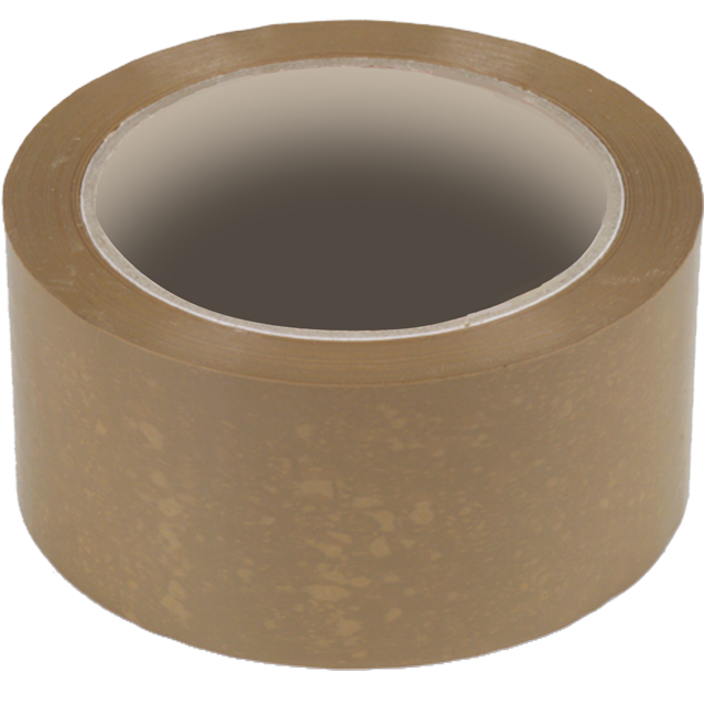  Dozensluittape, PP, 50mm, 66m, bruin 1