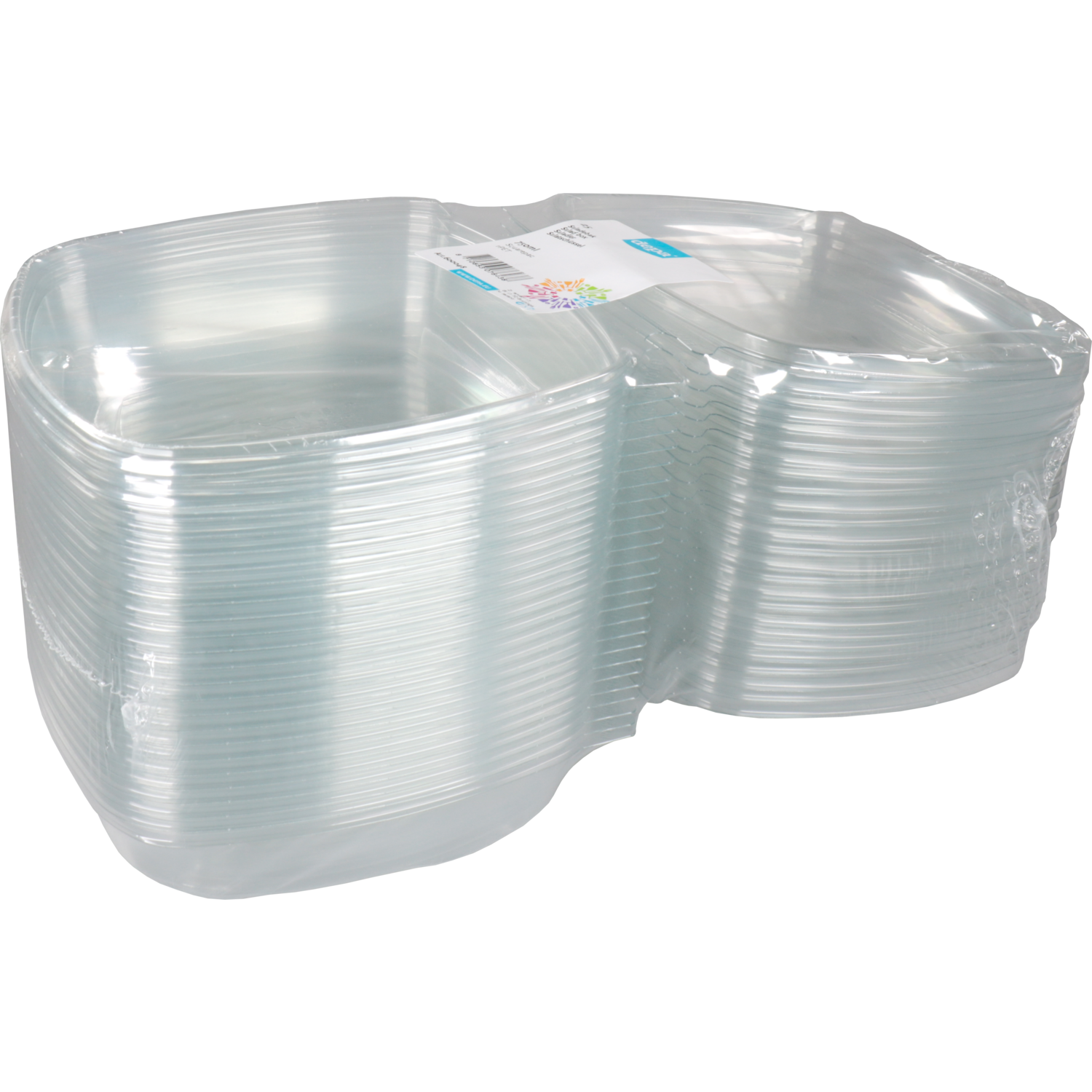 Depa Squarepac, 750ml, gerecycled PET, transparant 4