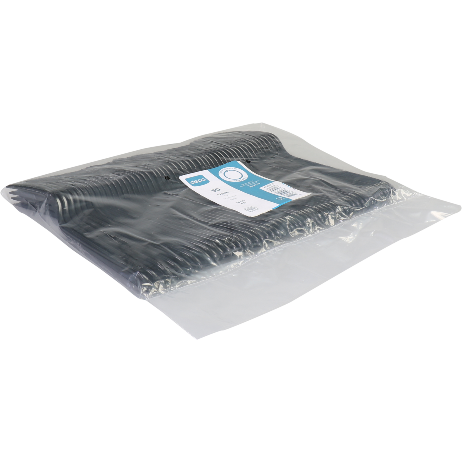 Depa Vork, reusable, pS, 180mm, zwart 2