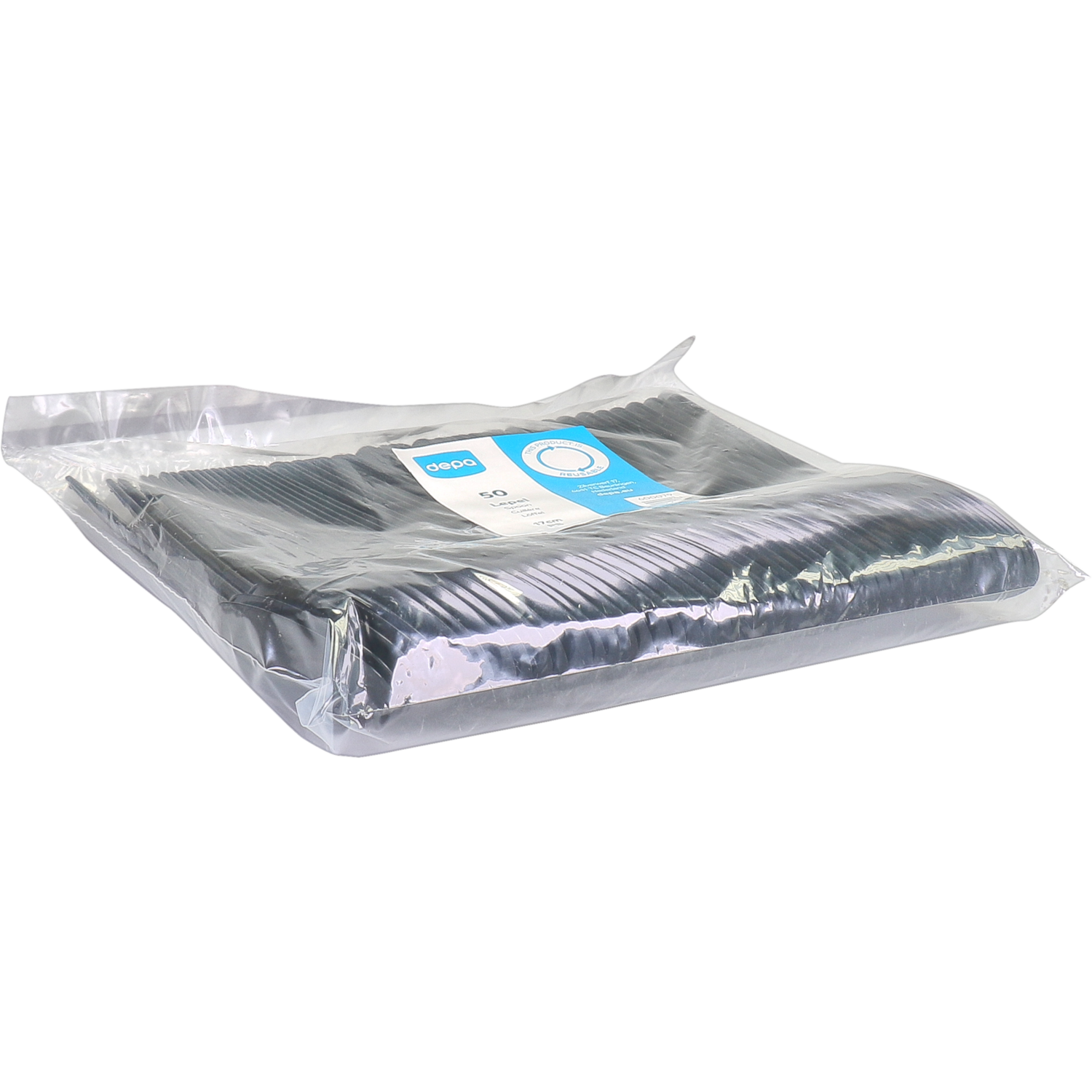 Depa Lepel, reusable, PS, 170mm, zwart 2