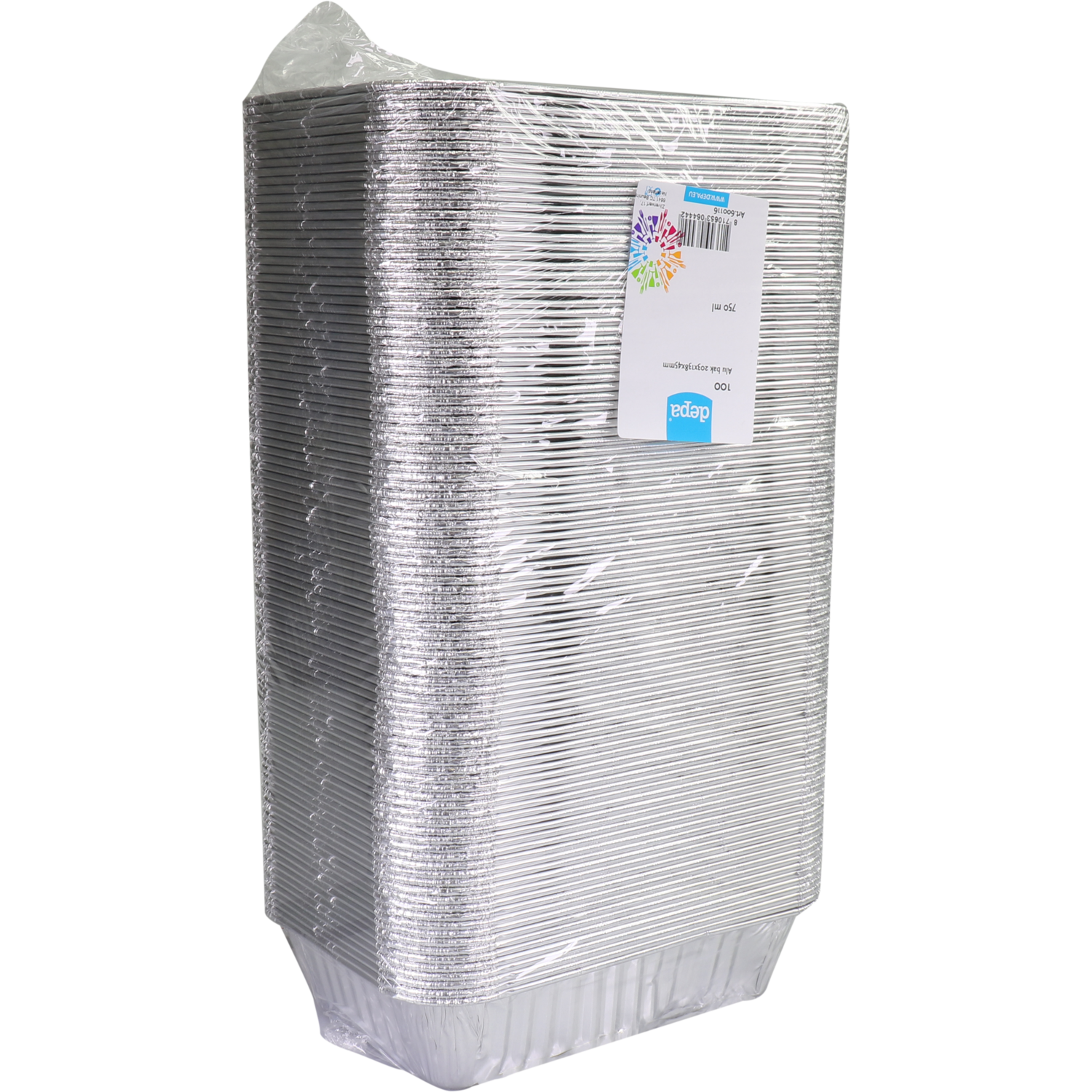 Bak, Aluminium, 750ml, 203x138x45mm, zilver 2