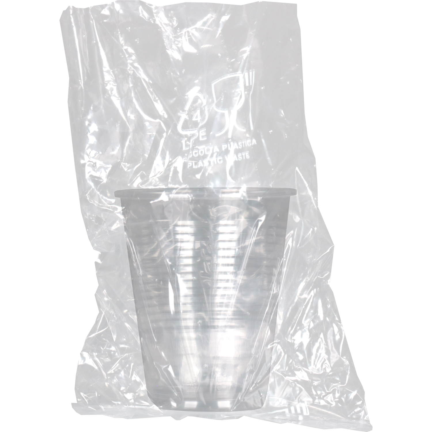  Beker, PP, individueel verpakt, 180ml, 7.5oz, Ø70.3mm, transparant 2