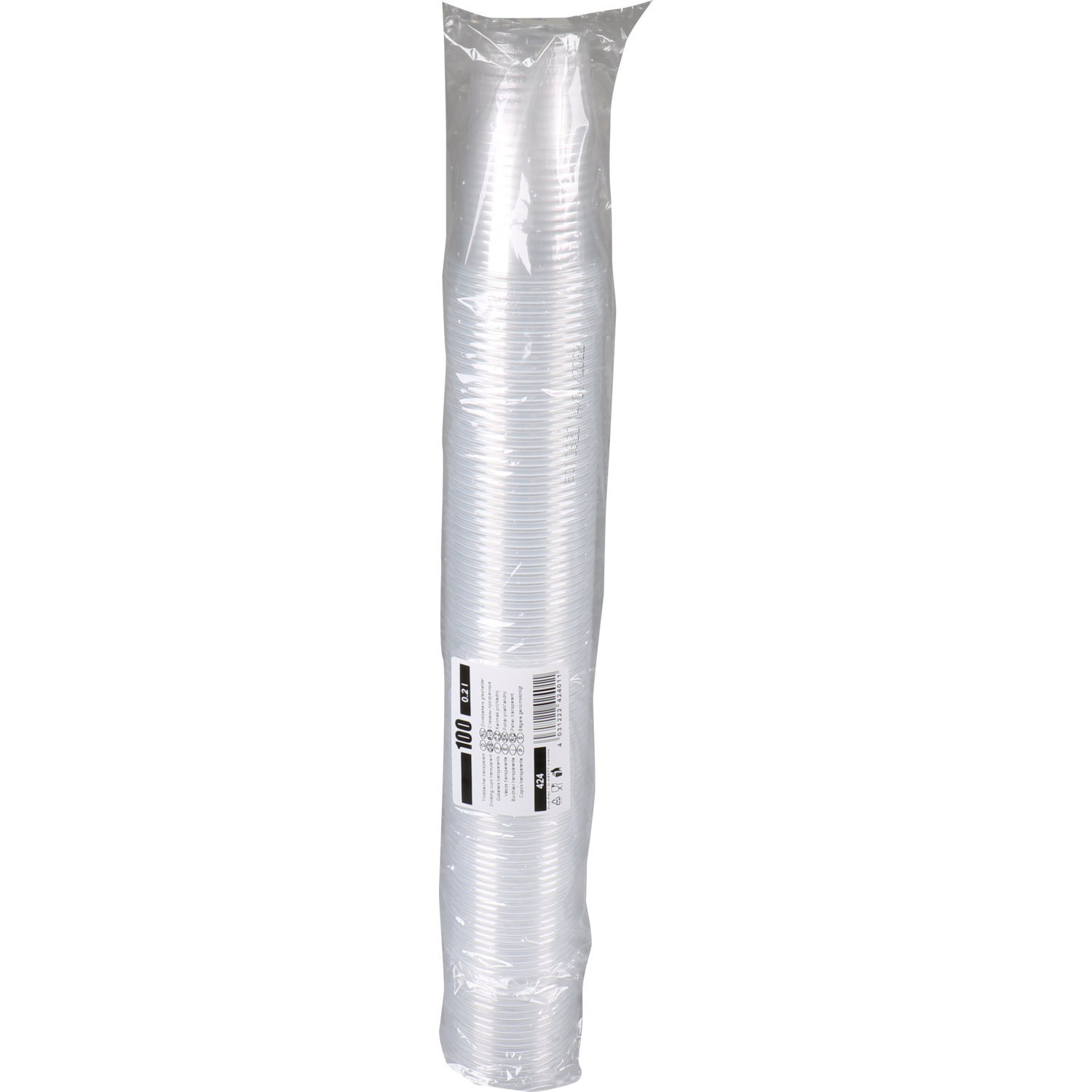  Drinkbeker, PP, 200ml, Ø70.3mm, glashelder 2