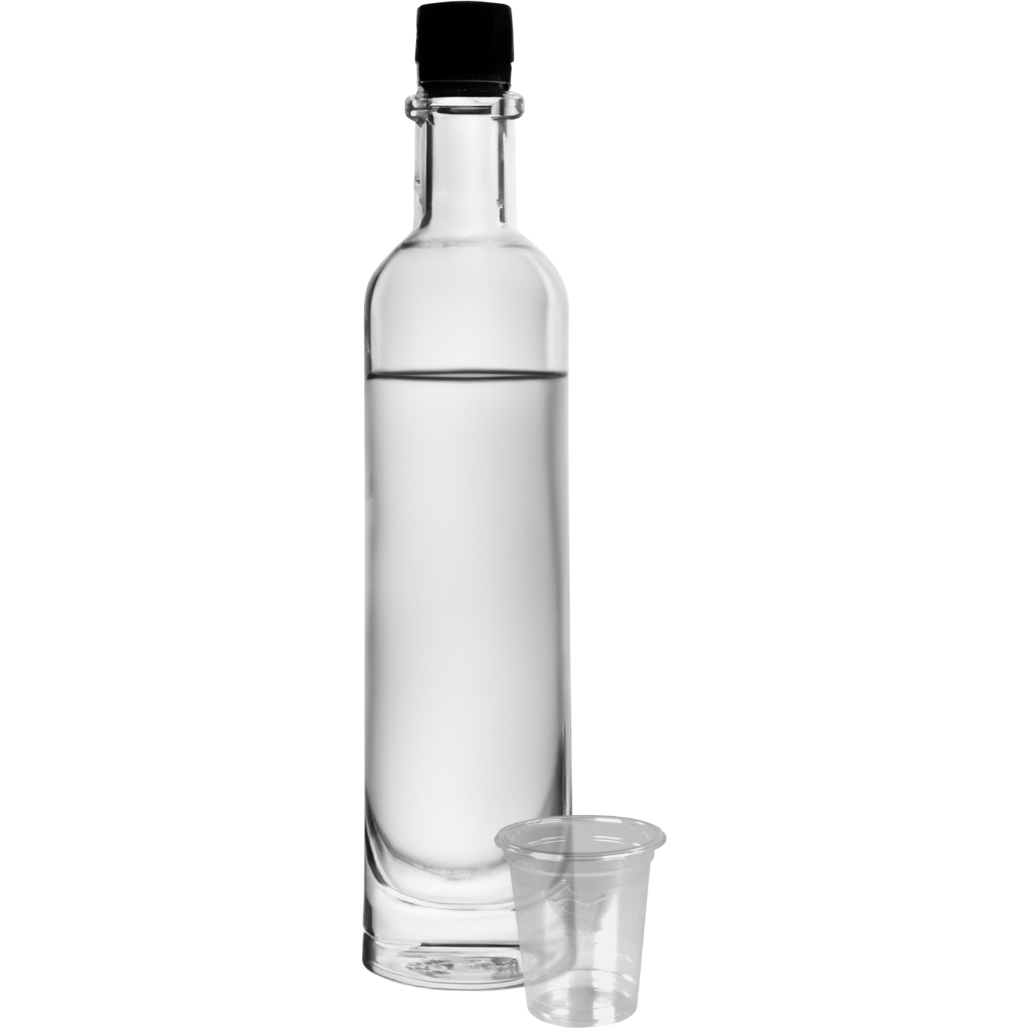 Glas, borrelglas, gerecycled PET, 0.02l, helder 3
