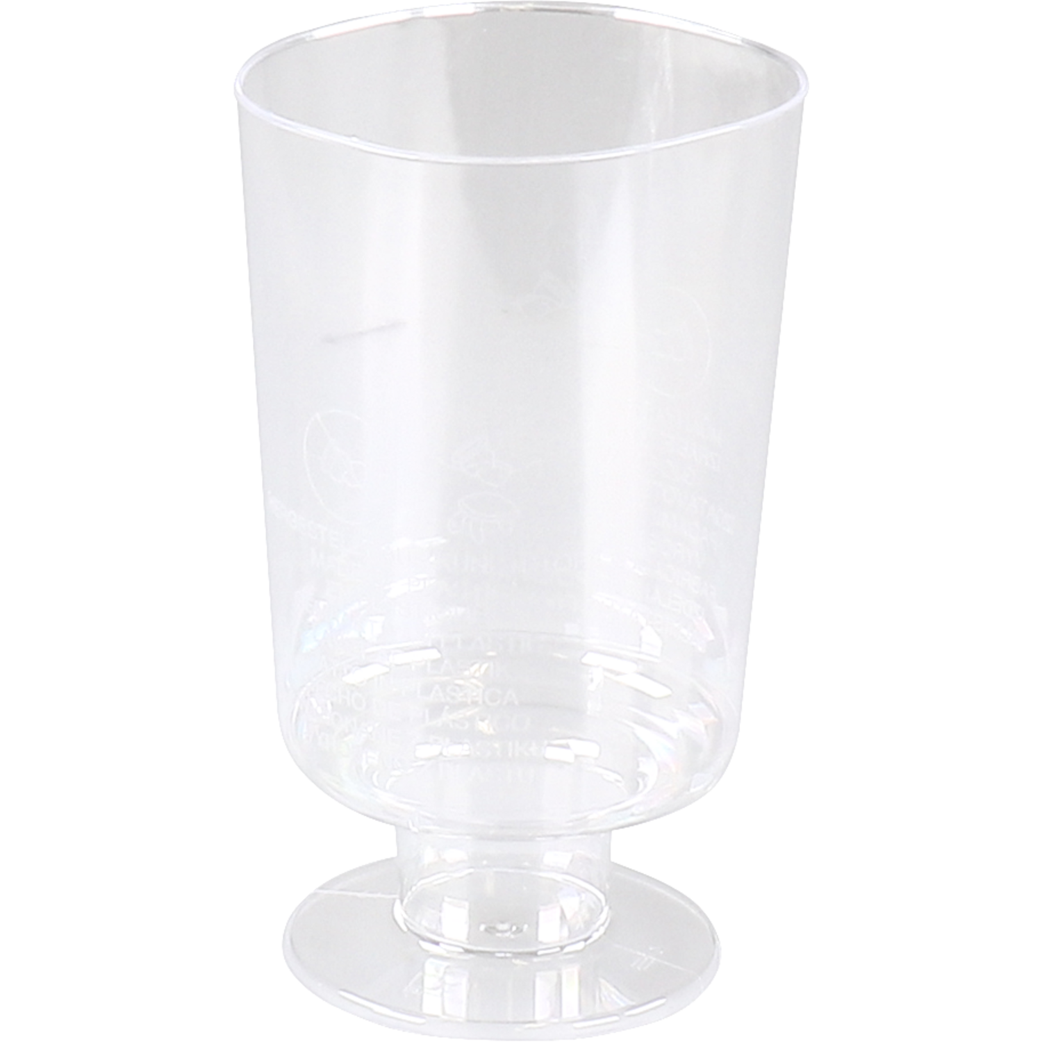 Glas, wijnglas, op voet, pS, 150ml, transparant 1
