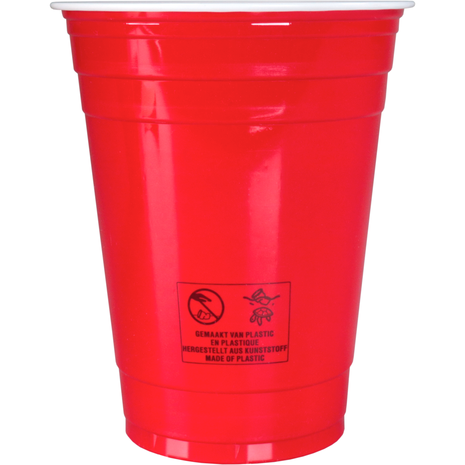  Partycup, PP, reusable, 400ml, 16oz, rood 2
