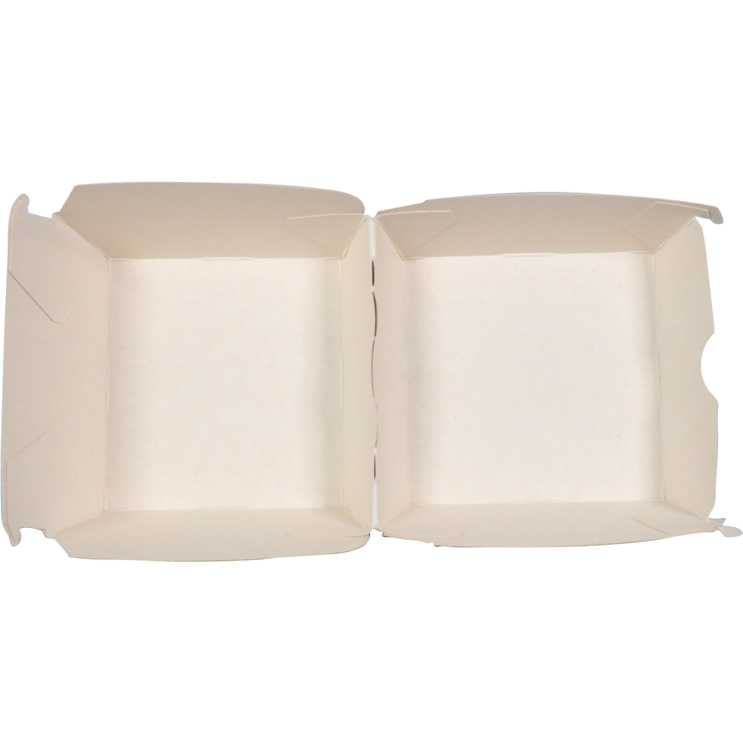Bak, Karton + kleicoating, TASTY, hamburgerbak, 90x90x70mm, wit 5