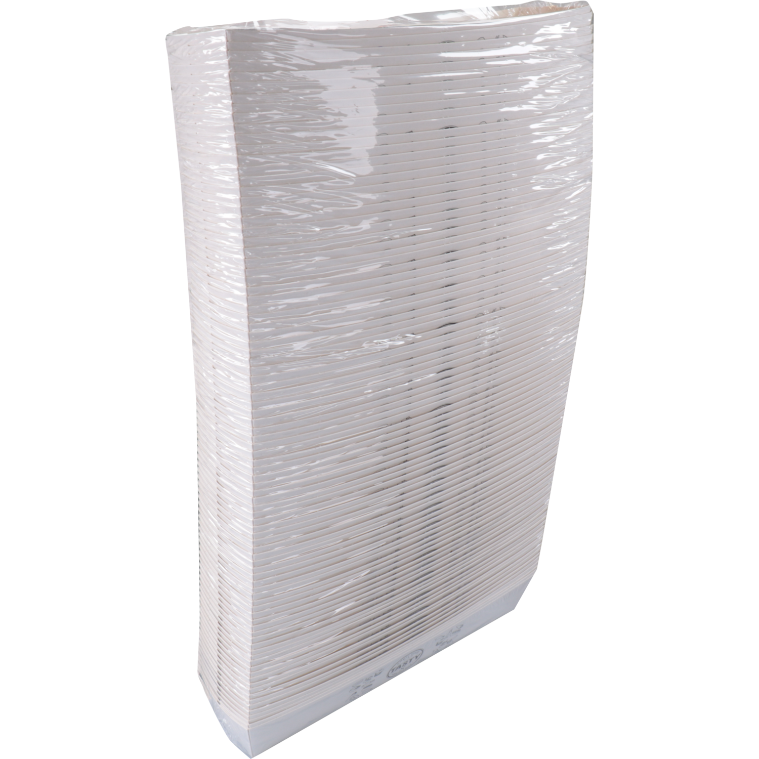 Bak, Karton + kleicoating, A16n, TASTY, snackbak, 185x33x35mm, wit 2