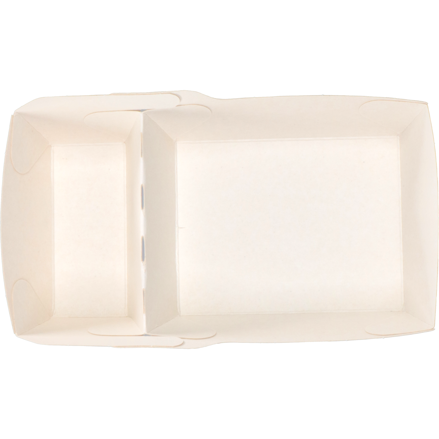 Bak, Karton + kleicoating, A23, TASTY, snackbak, 120x70x35mm, wit 2