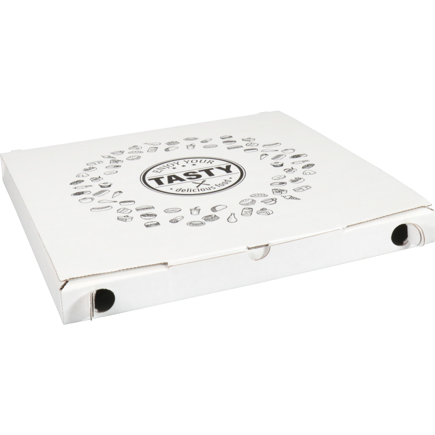  Pizzadoos, TASTY, golfkarton, 32x32x3cm, vegetale, wit 1