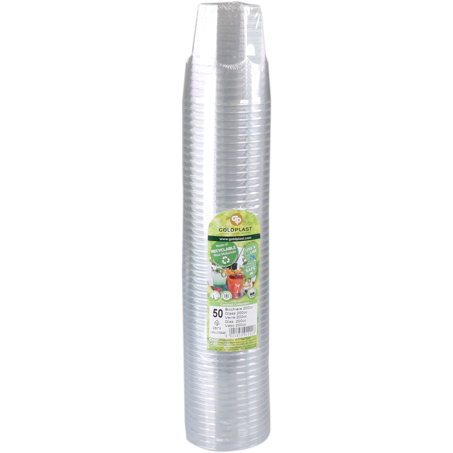 Goldplast Glas, brasserieglas, Use & reuse, reusable, pS, 160ml, transparant 2