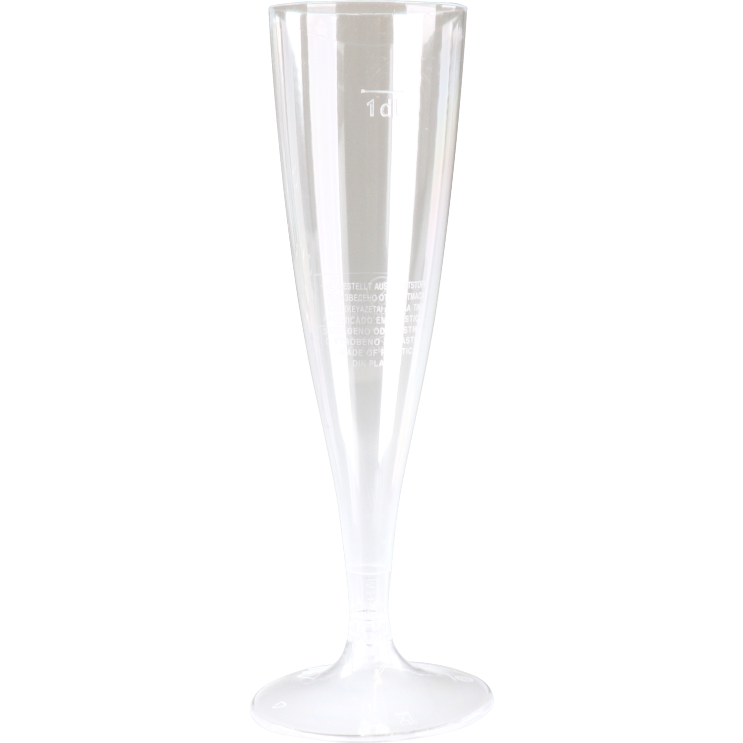 Goldplast Glas, champagneglas, met losse voet, pS, 100ml, 168mm, transparant 1