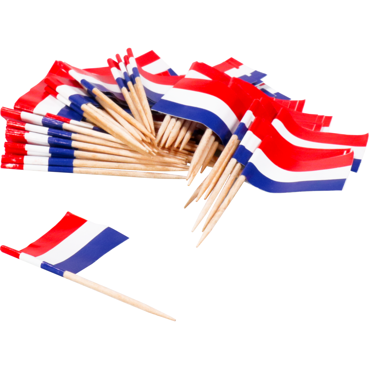 Depa Prikker, vlagprikker, Nederland, Hout, 65mm, rood/wit/blauw 2
