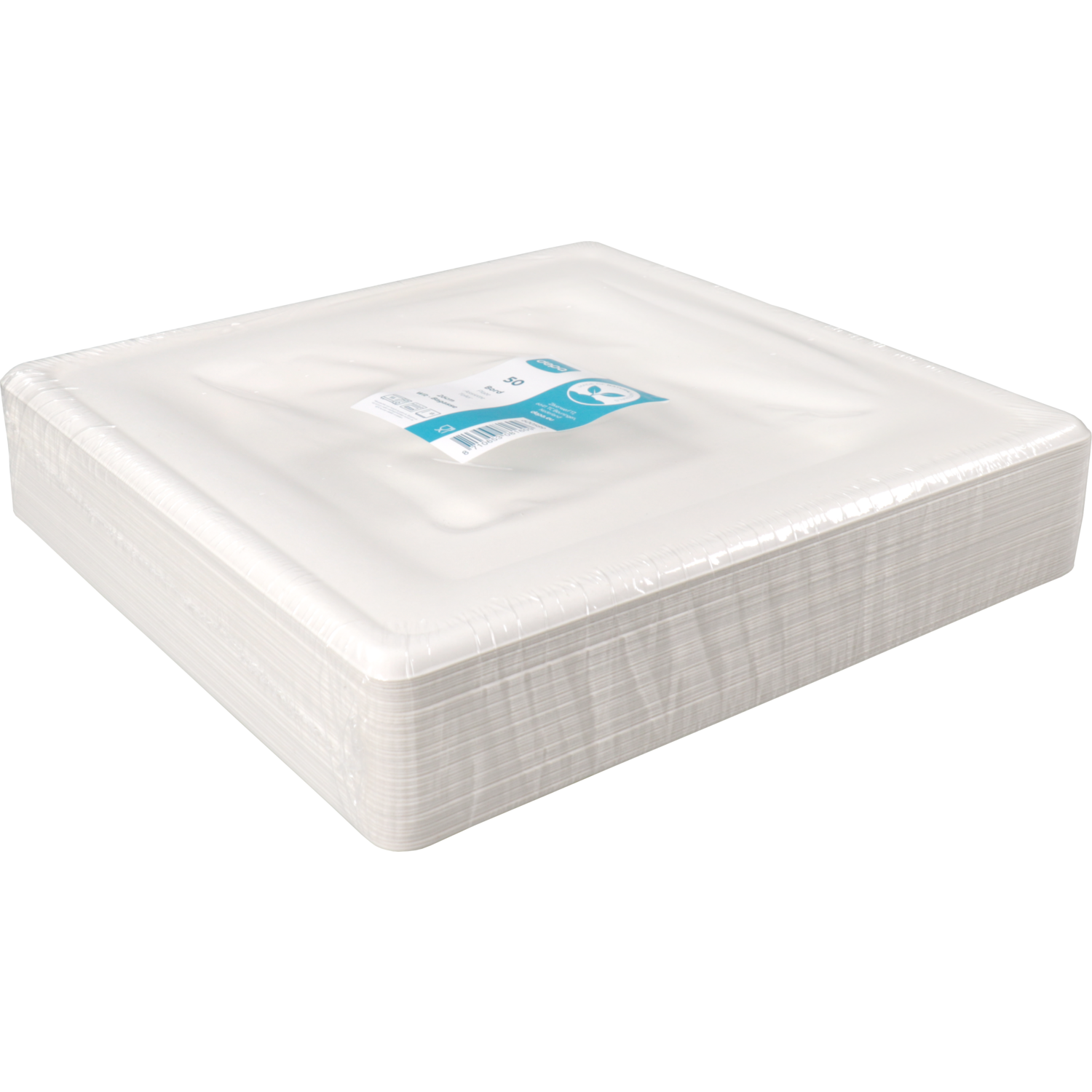 Depa Bord, vierkant, 1-vaks, bagasse (suikerrietpulp), 26x26cm, wit 3
