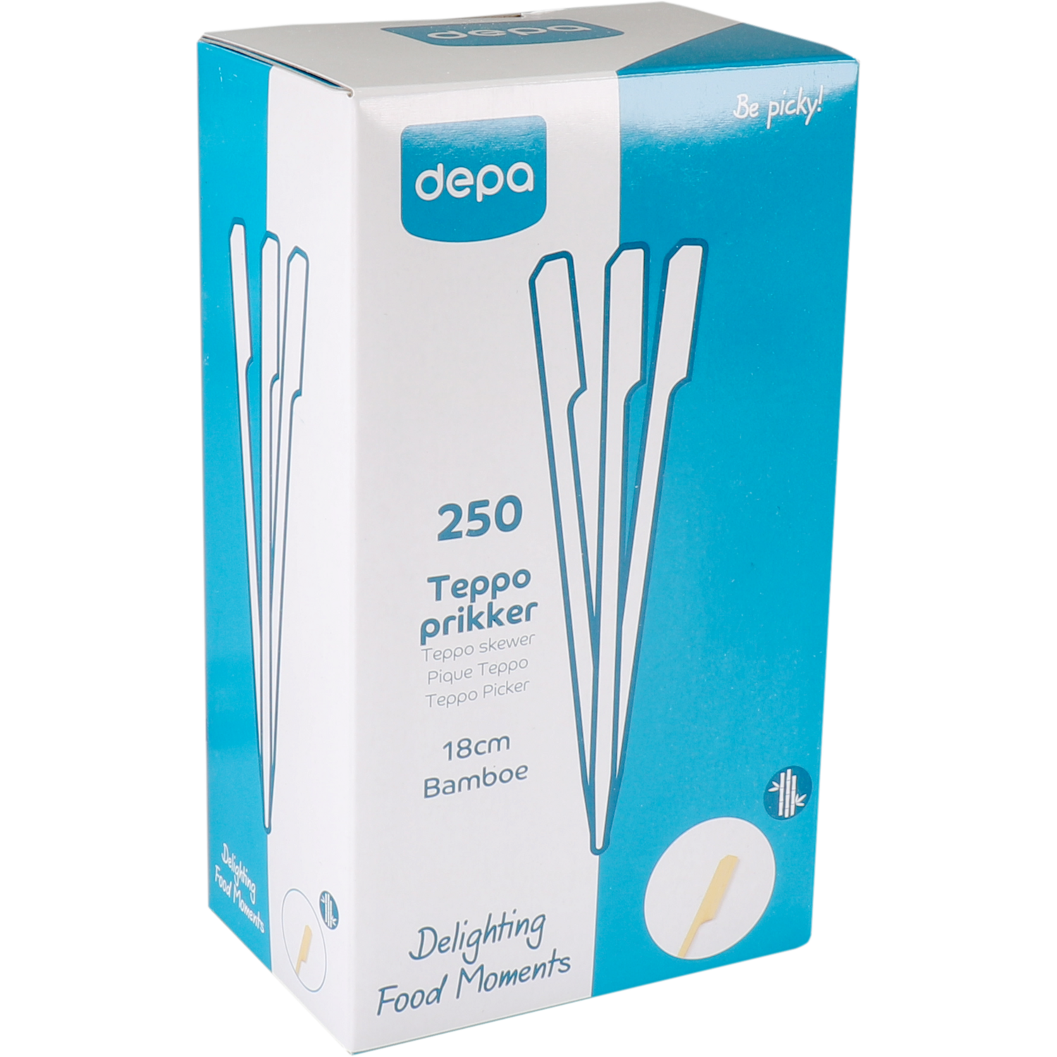 Depa Prikker, Teppo Skewer, Bamboe, 180mm, naturel 2