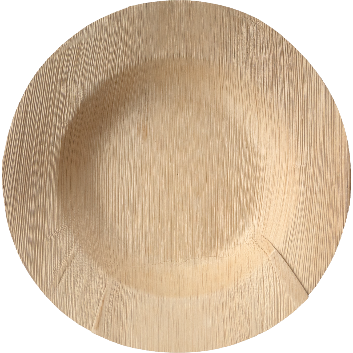 Bord, diep, rond, palmblad, Ø23cm, naturel 2