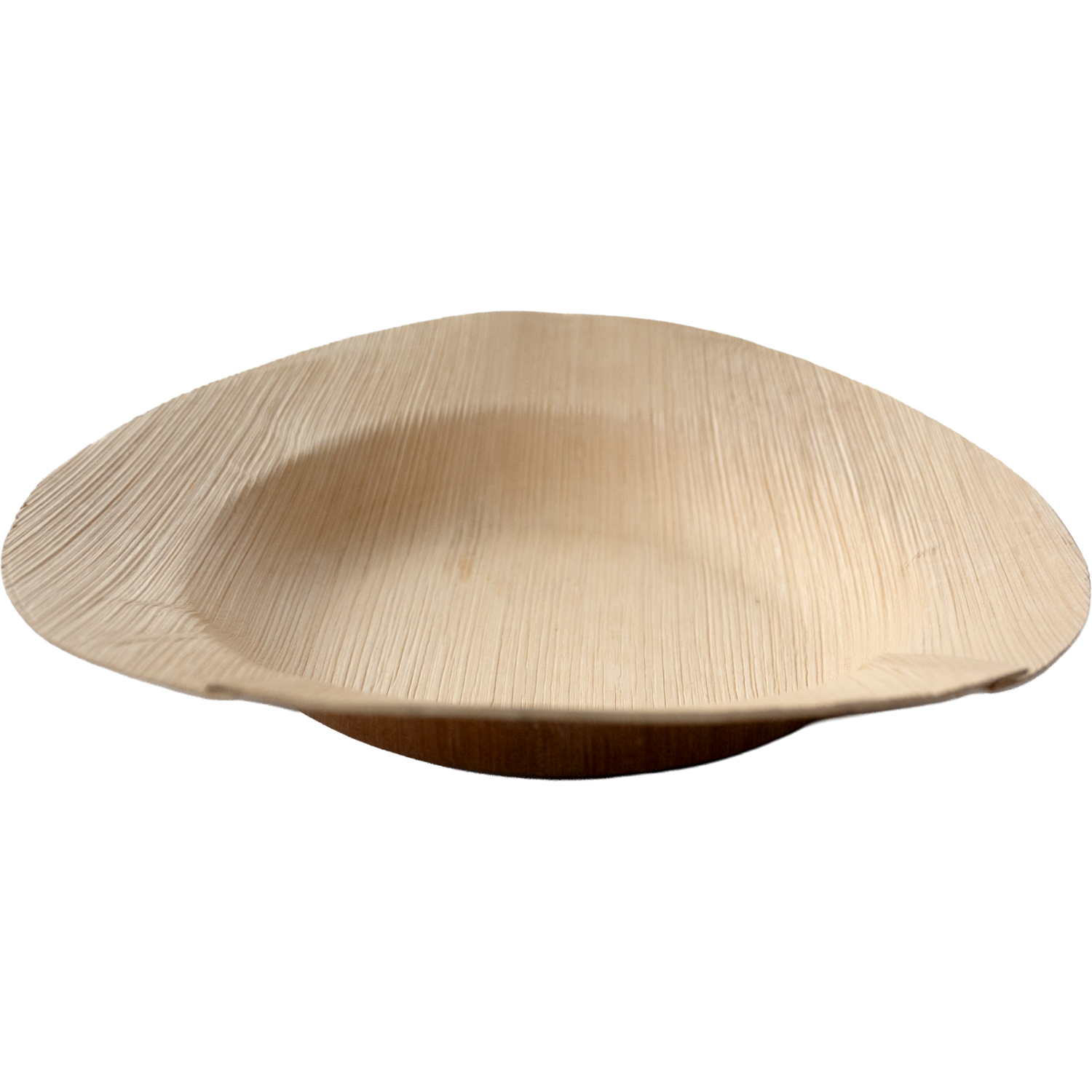 Bord, diep, rond, palmblad, Ø23cm, naturel 1