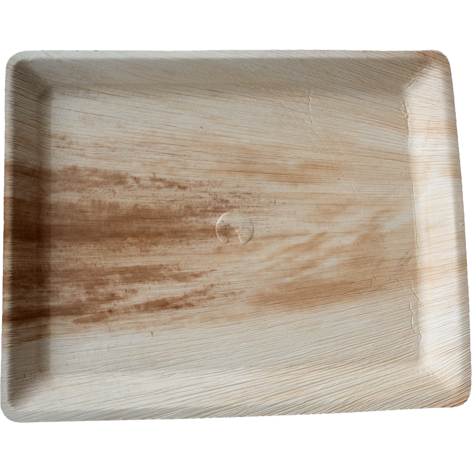 Schaal, 1/2 gastro, palmblad, 32.5x26.5cm, naturel 2