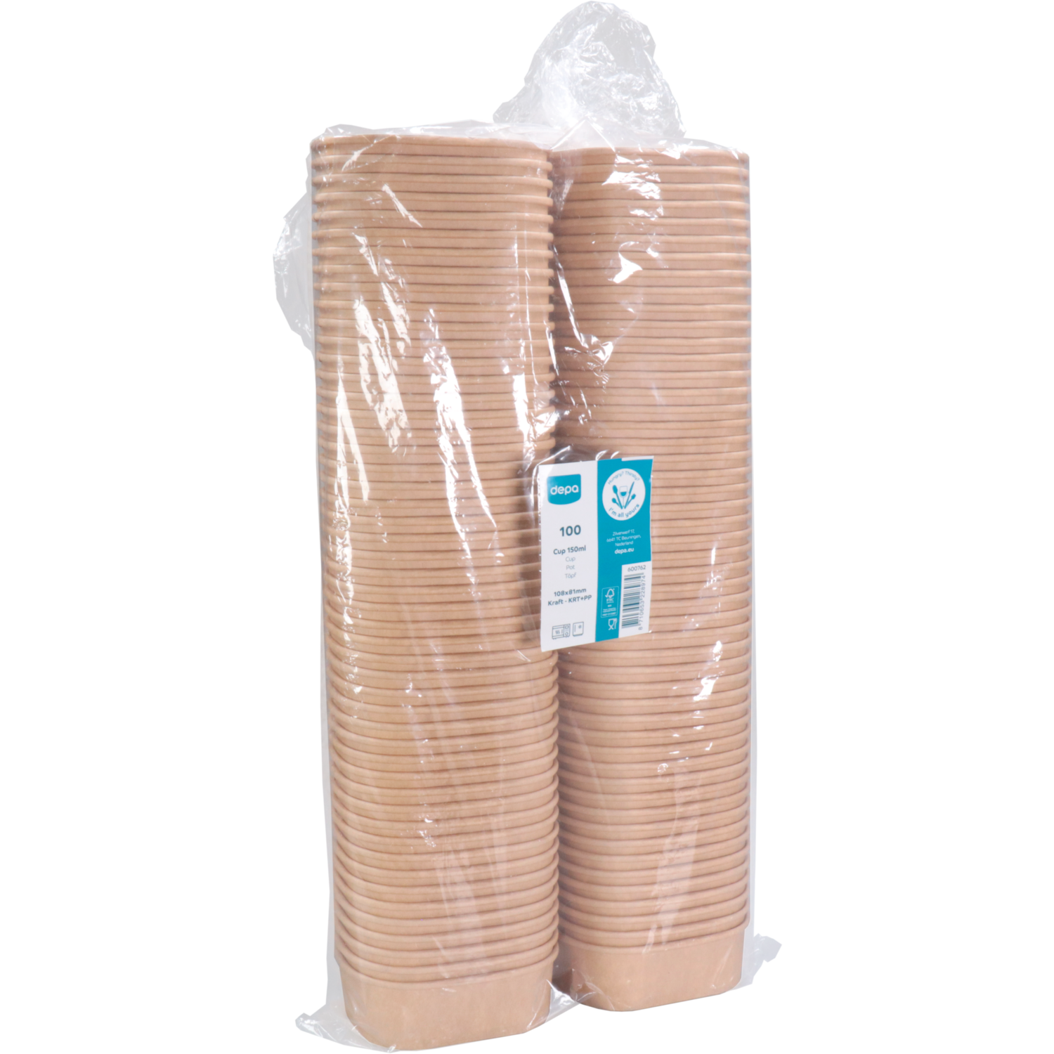 Cup, 150ml, 108x81mm, 33mm, karton + PP, naturel 4