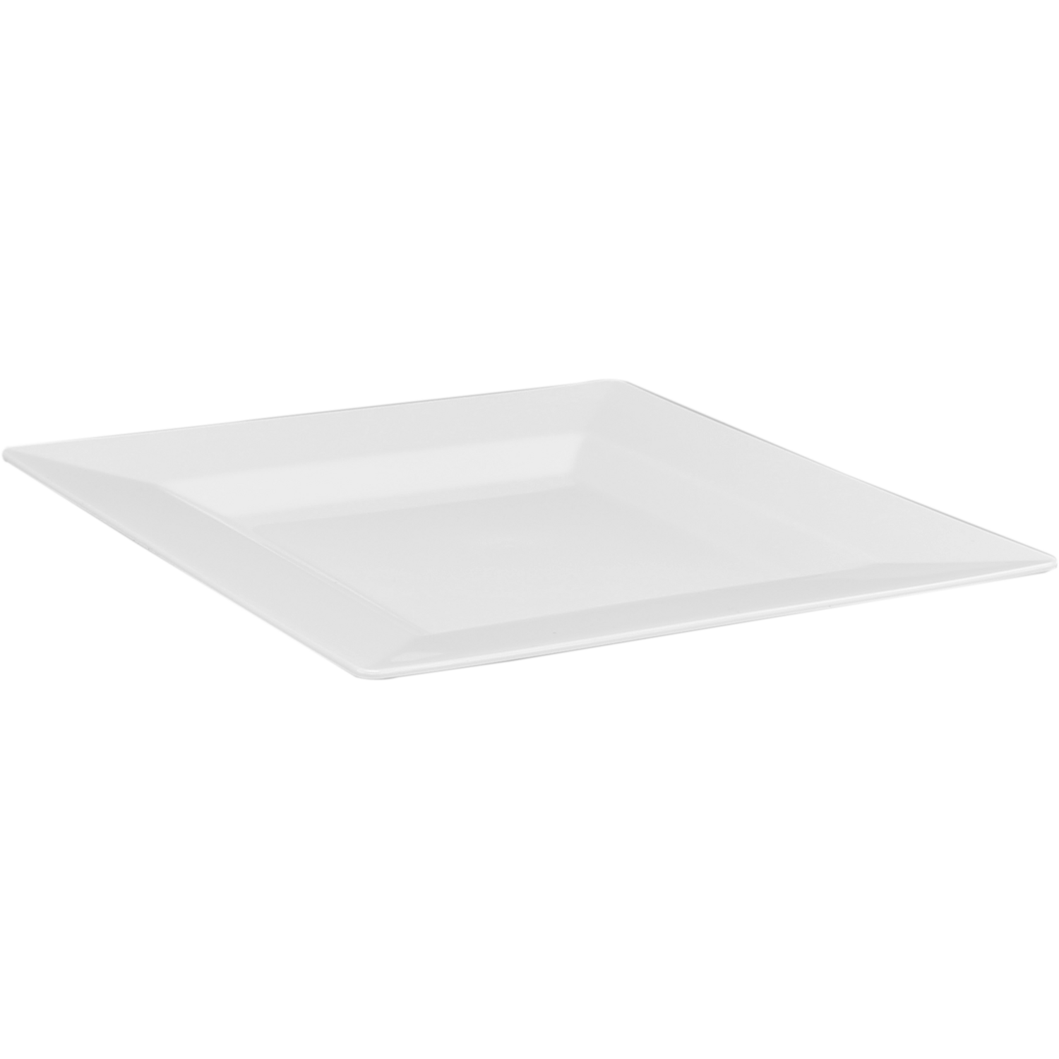 Depa® Bord, reusable, vierkant, 1-vaks, pS, 16.5x16.5cm, wit 1