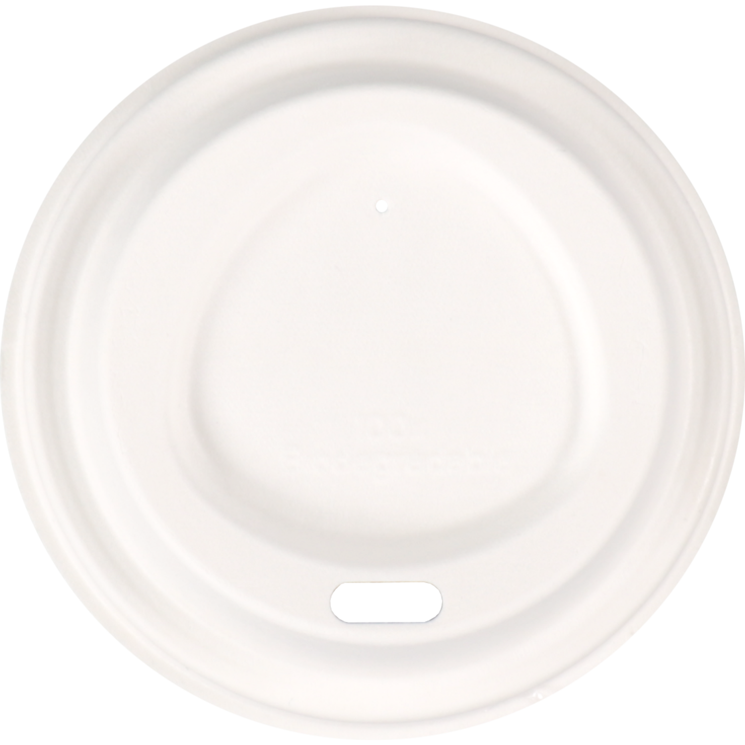 Depa Deksel, Bagasse (suikerrietpulp), Ø80mm, wit 2