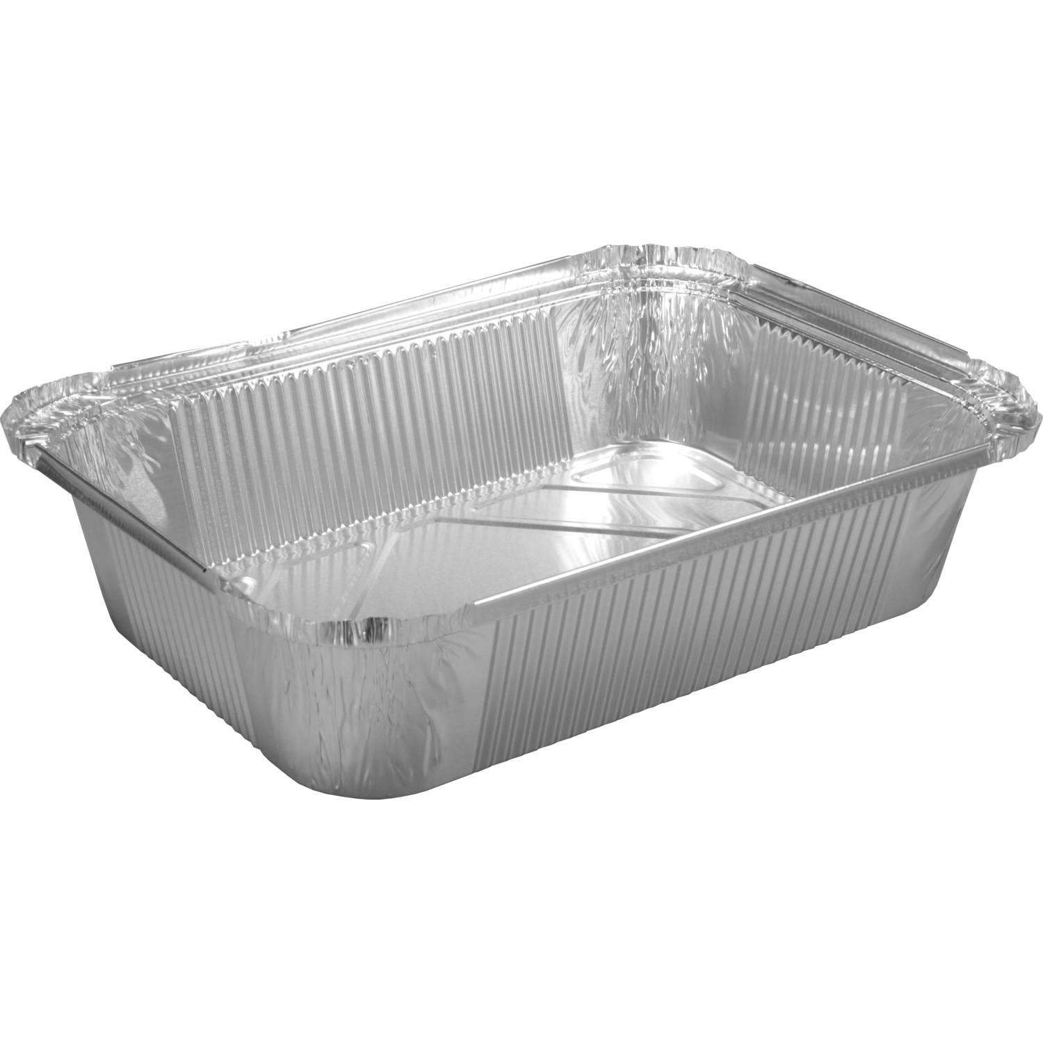 Bak, Aluminium, 2000ml, opstaande rand, 262x192x65mm, zilver 2
