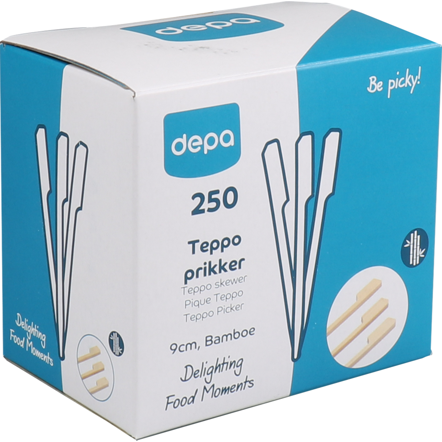 Depa Prikker, Teppo Skewer, Bamboe, 90mm, naturel 2