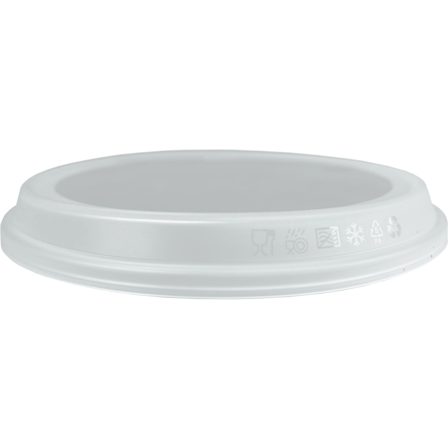 Circ Deksel, schaal, PP, rond, reusable, Ø171mm, 18mm, transparant 3