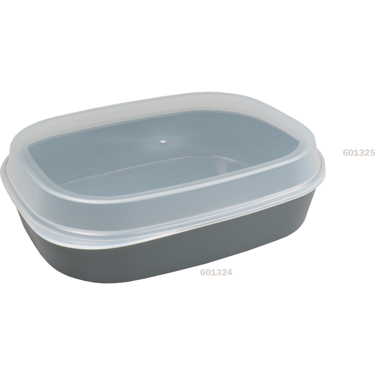 Circ Schaal, menuschaal, reusable, 1-vaks, pP, rechthoekig, 1100ml, 236x181x47mm, grijs 3