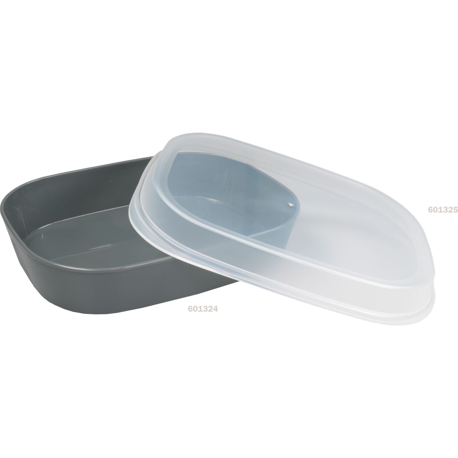 Circ Schaal, menuschaal, reusable, 1-vaks, pP, rechthoekig, 1100ml, 236x181x47mm, grijs 4