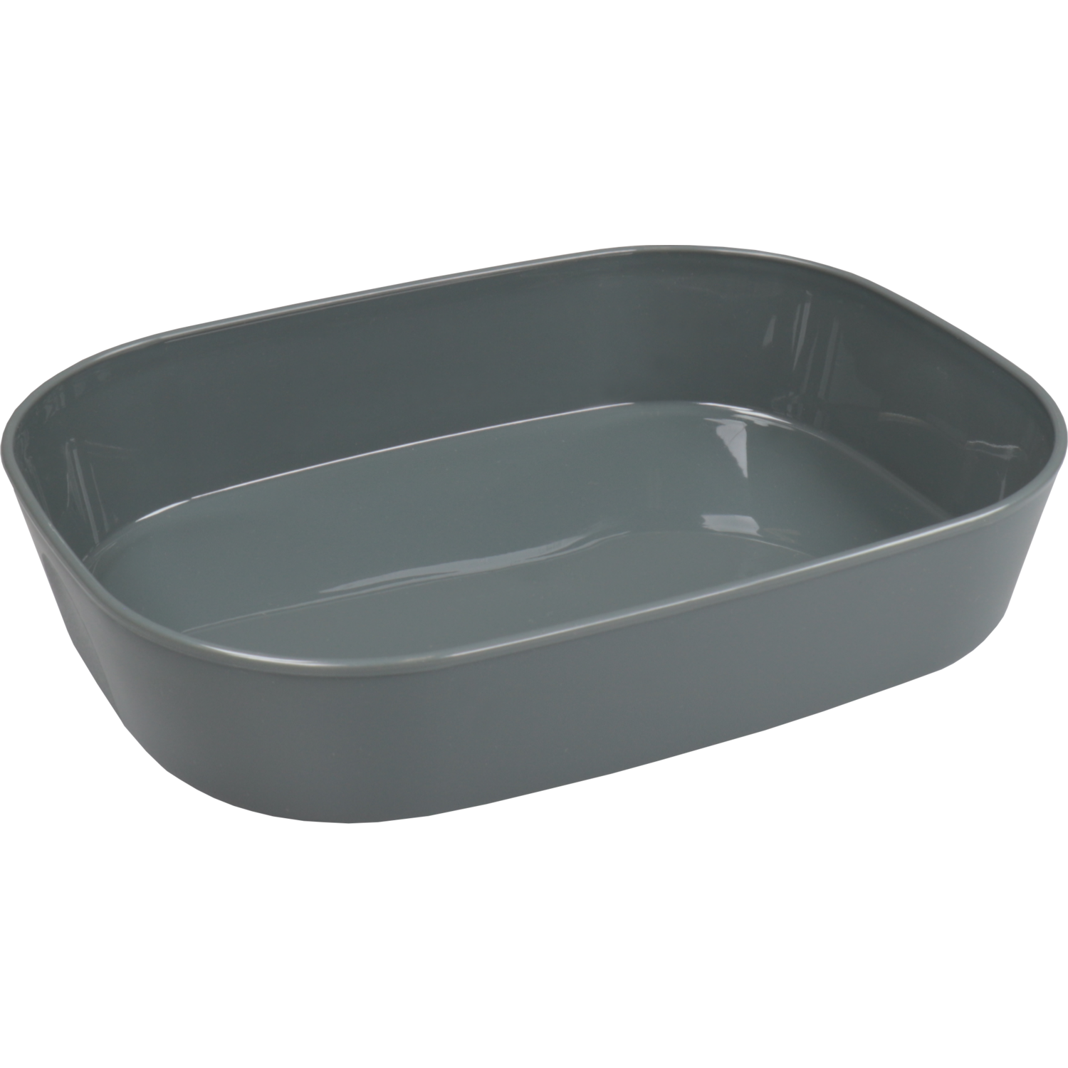 Circ Schaal, menuschaal, reusable, 1-vaks, pP, rechthoekig, 1100ml, 236x181x47mm, grijs 1