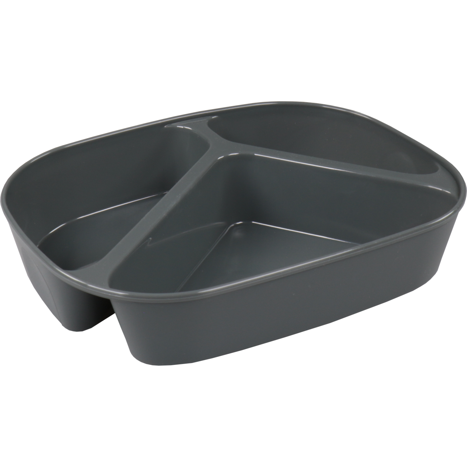 Circ Schaal, menuschaal, reusable, 3-vaks, pP, rechthoekig, 880ml, 236x181x47mm, grijs 1