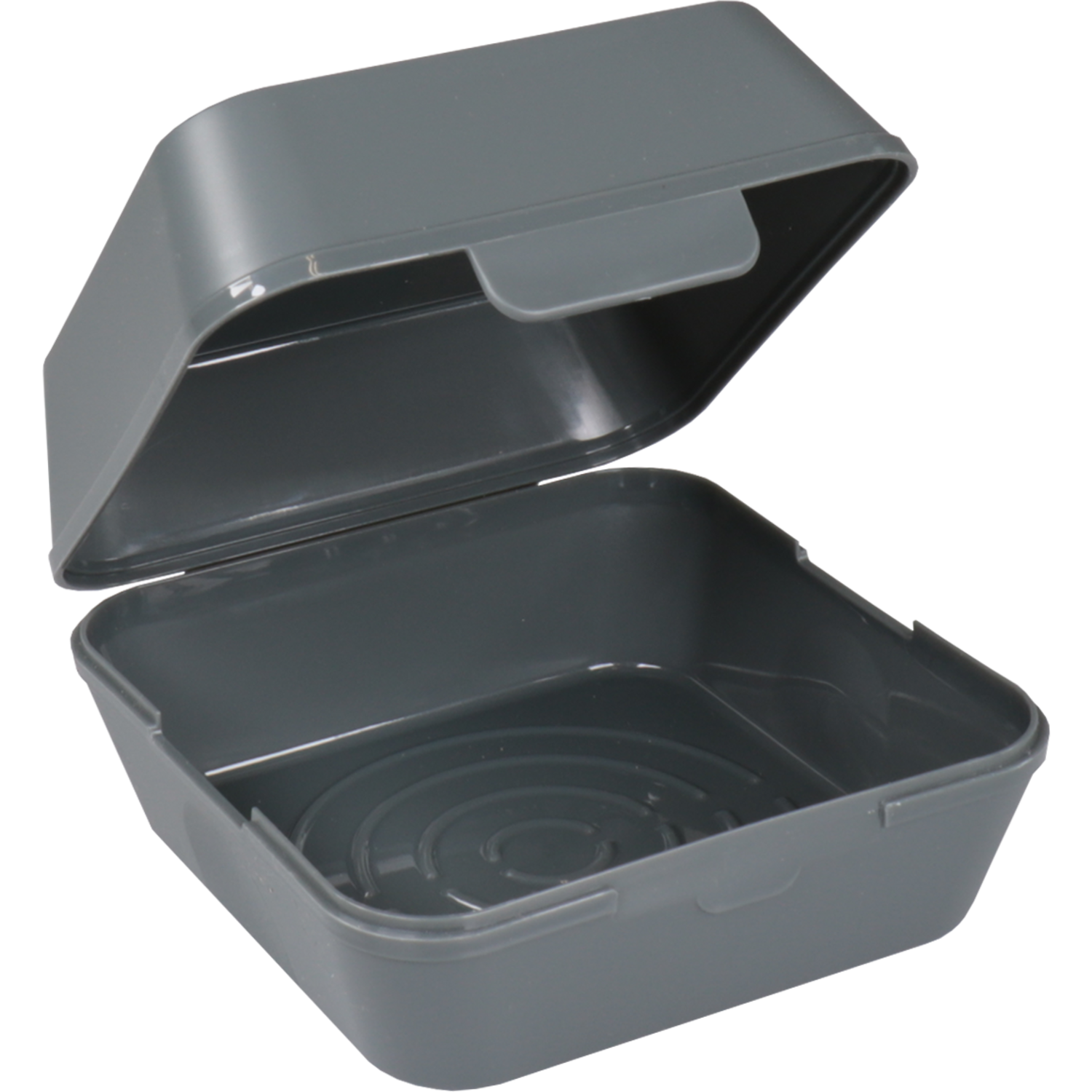Circ Bak, PP, reusable, hamburgerbox, 115x115x82mm, grijs 2