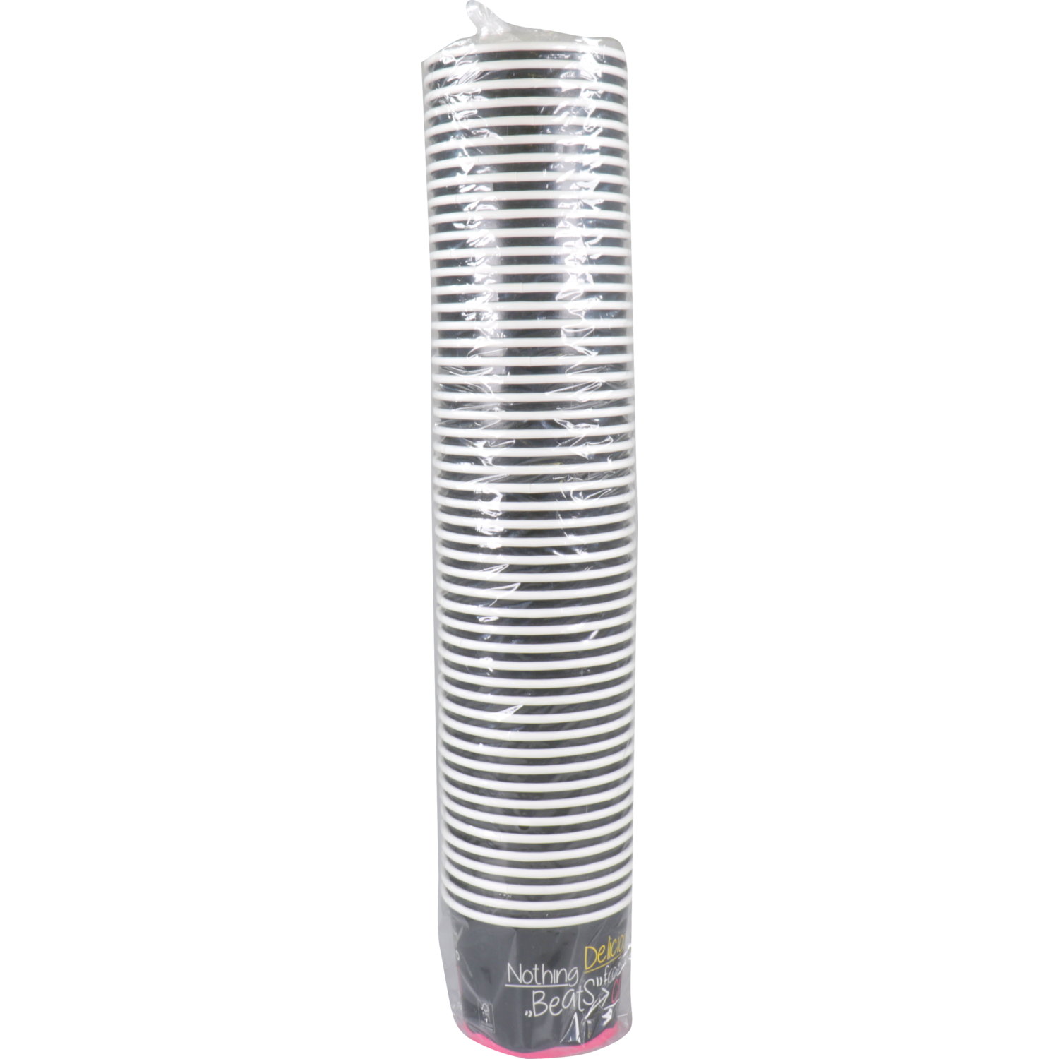 Cup, ijscup, 300ml, 12oz, Ø 101mm, 77mm, karton + PE, zwart/roze 2