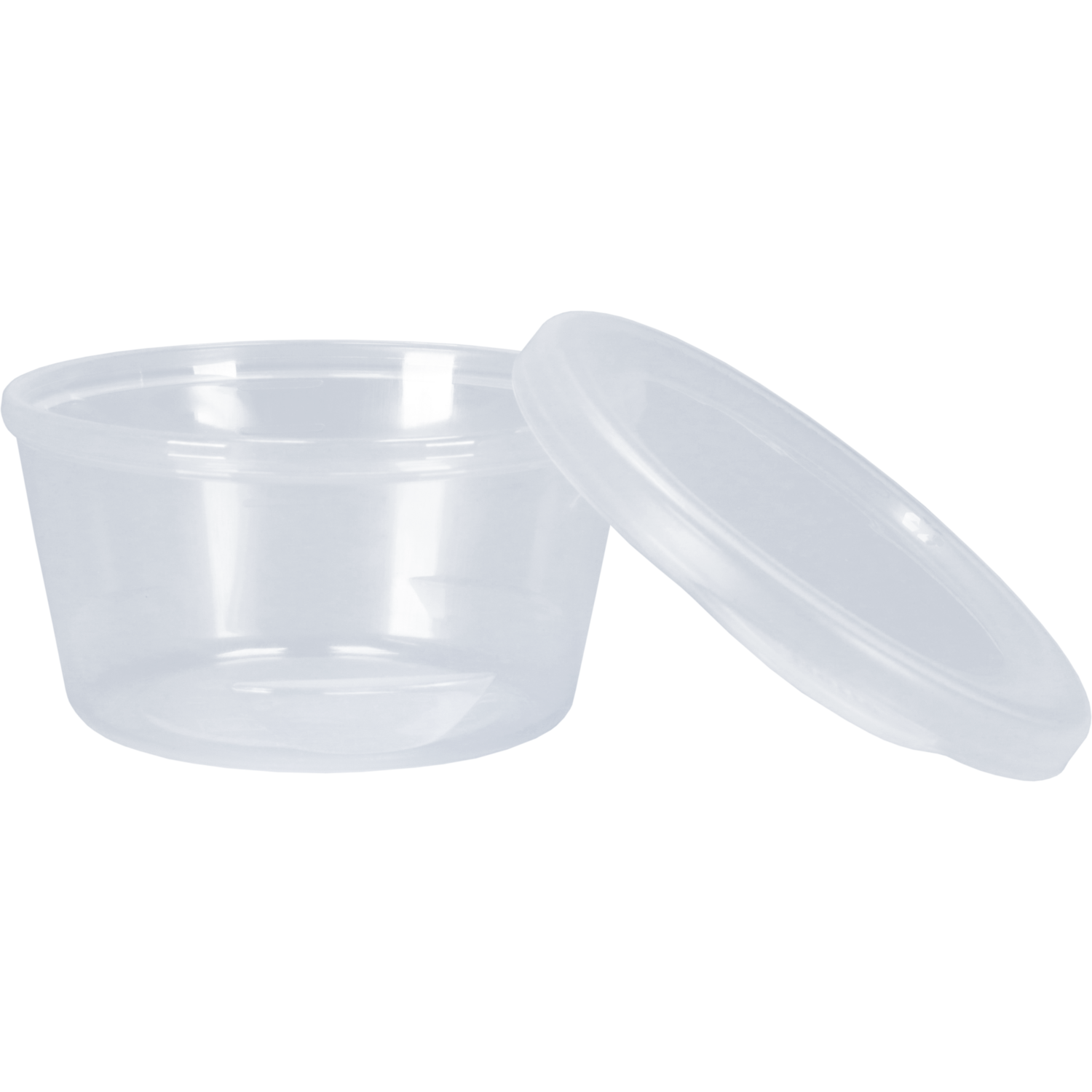 Cup, sauscup, met deksel, reusable, Ø 75mm, 42mm, pP, transparant 3