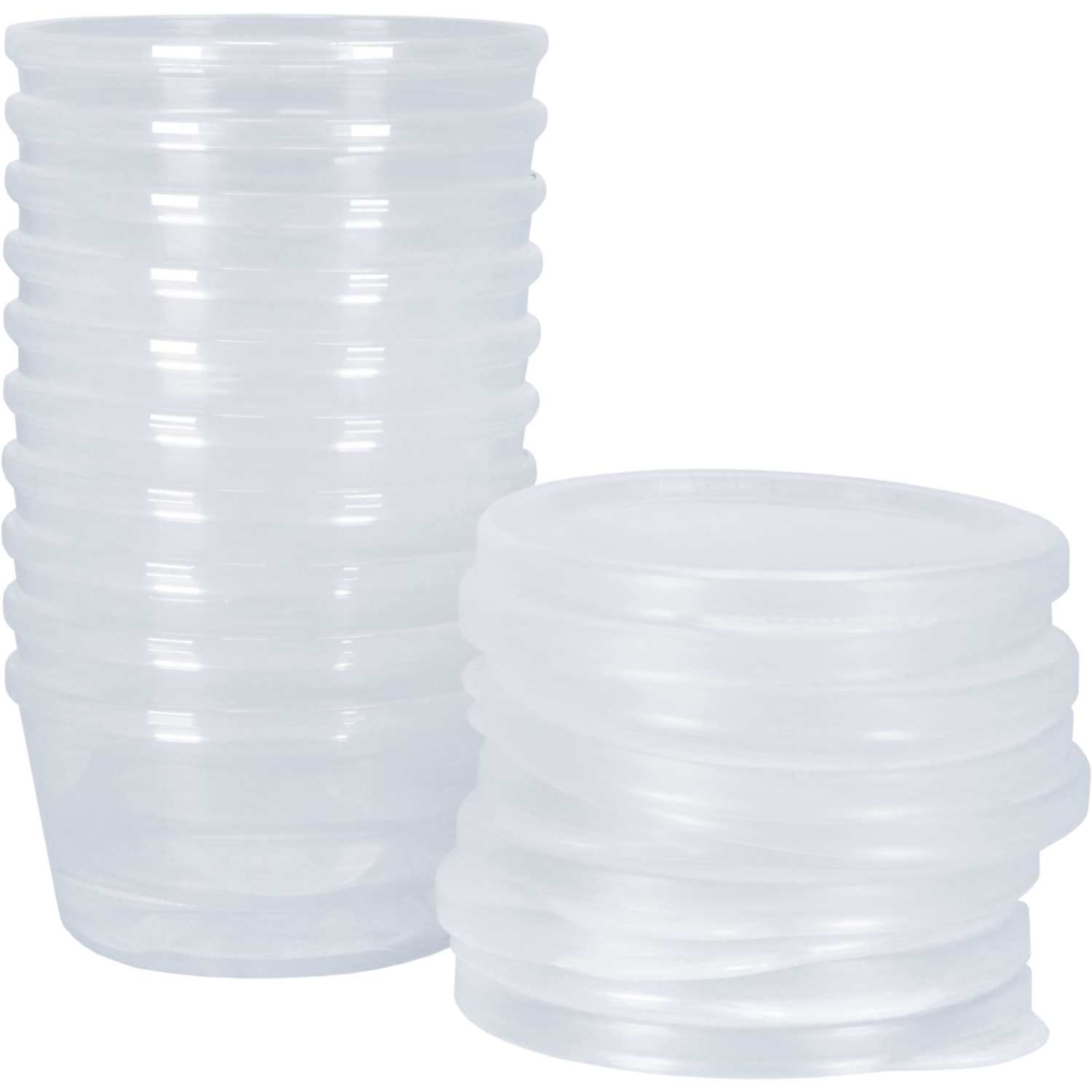 Cup, sauscup, met deksel, reusable, Ø 75mm, 42mm, pP, transparant 6