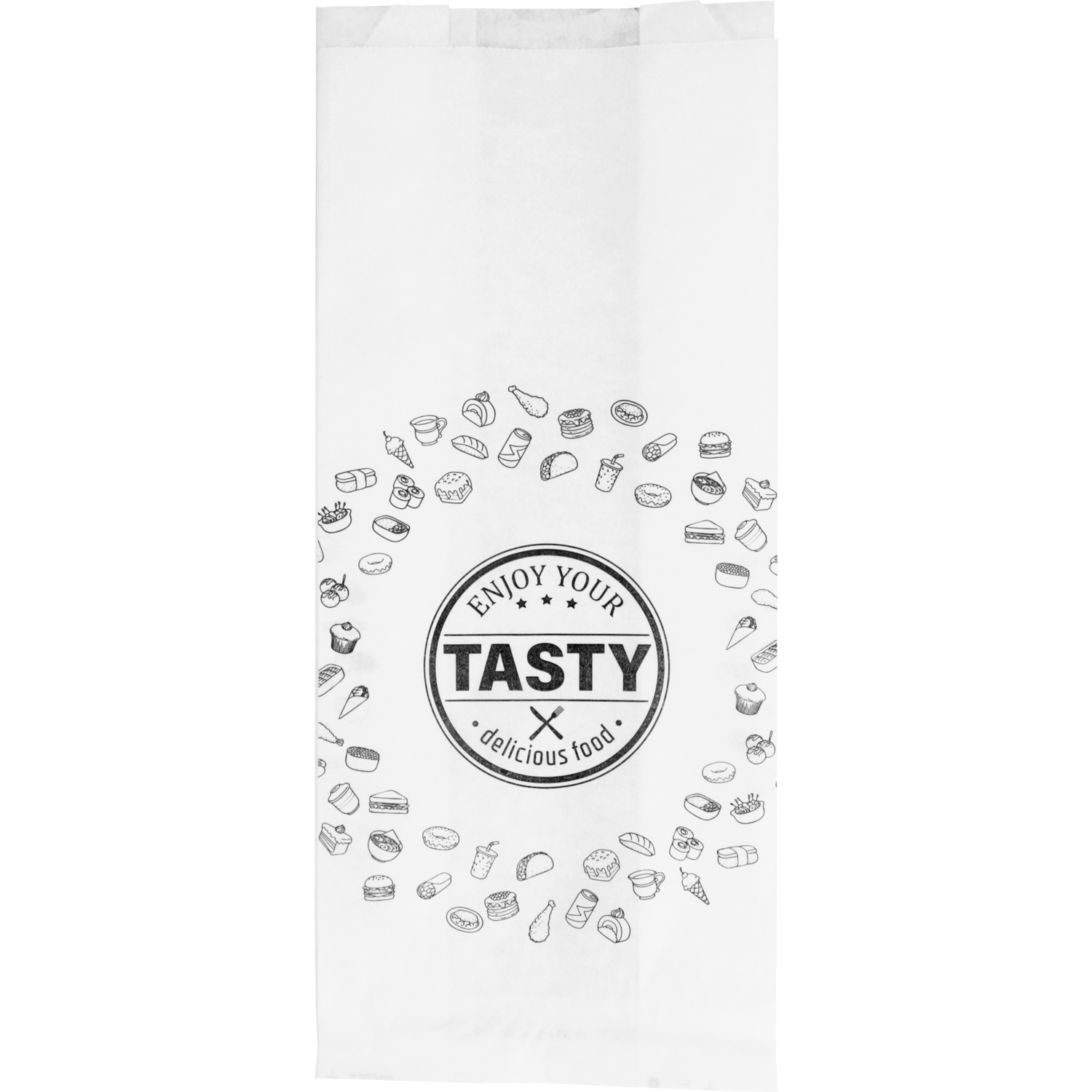 Zak, Snackzak, Ersatzpapier, Nr. 27, 1 pond, 14/ 4x34cm, TASTY, wit 1