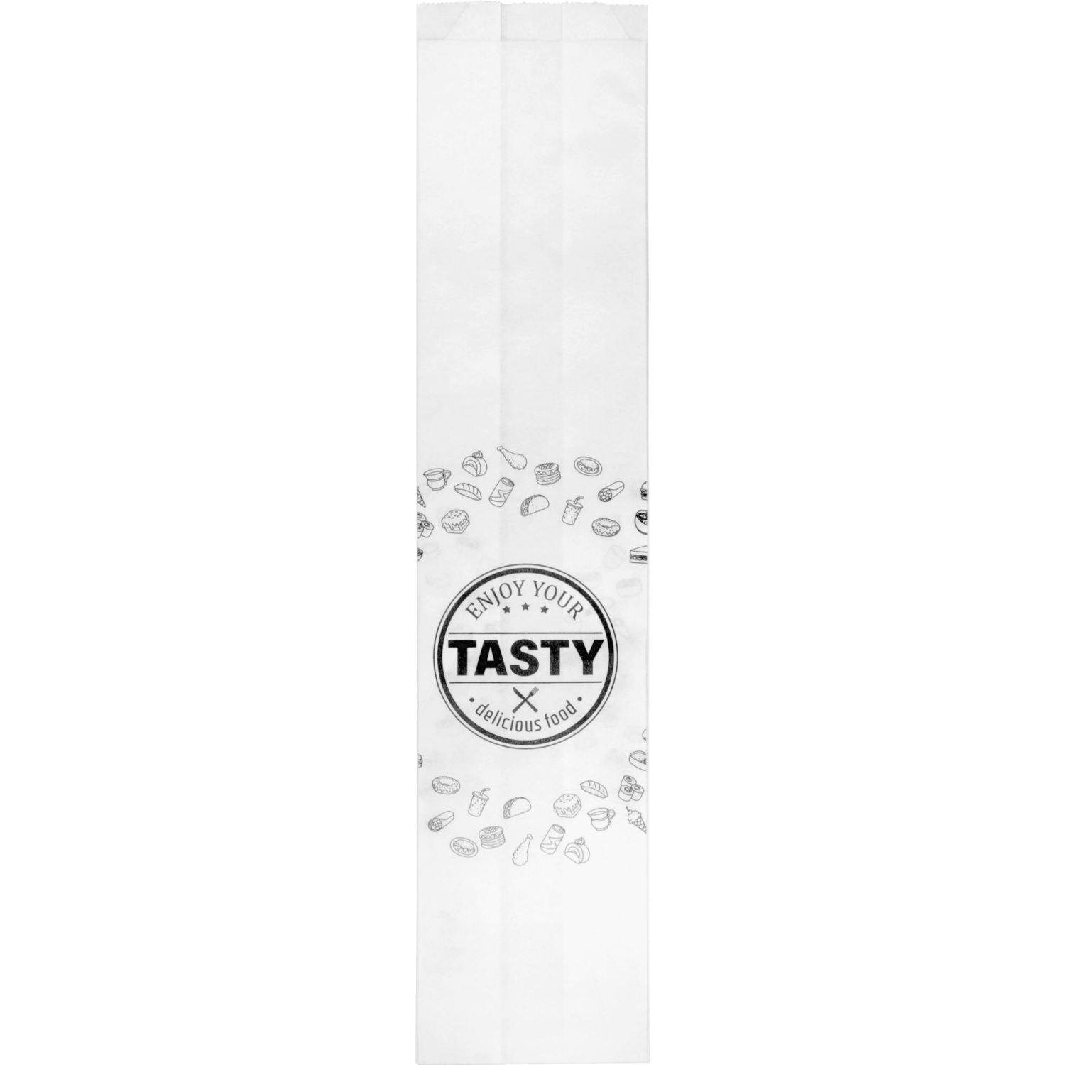 Zak, Frikandelzak, Ersatzpapier, Nr. 11, 9.5/ 3,25x44cm, TASTY, wit 1