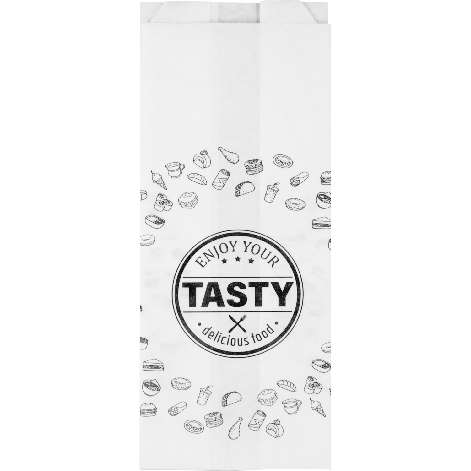 Zak, Snackzak, Ersatzpapier, Nr. 25, 0,5 pond, 11/ 4x29cm, TASTY, wit 1