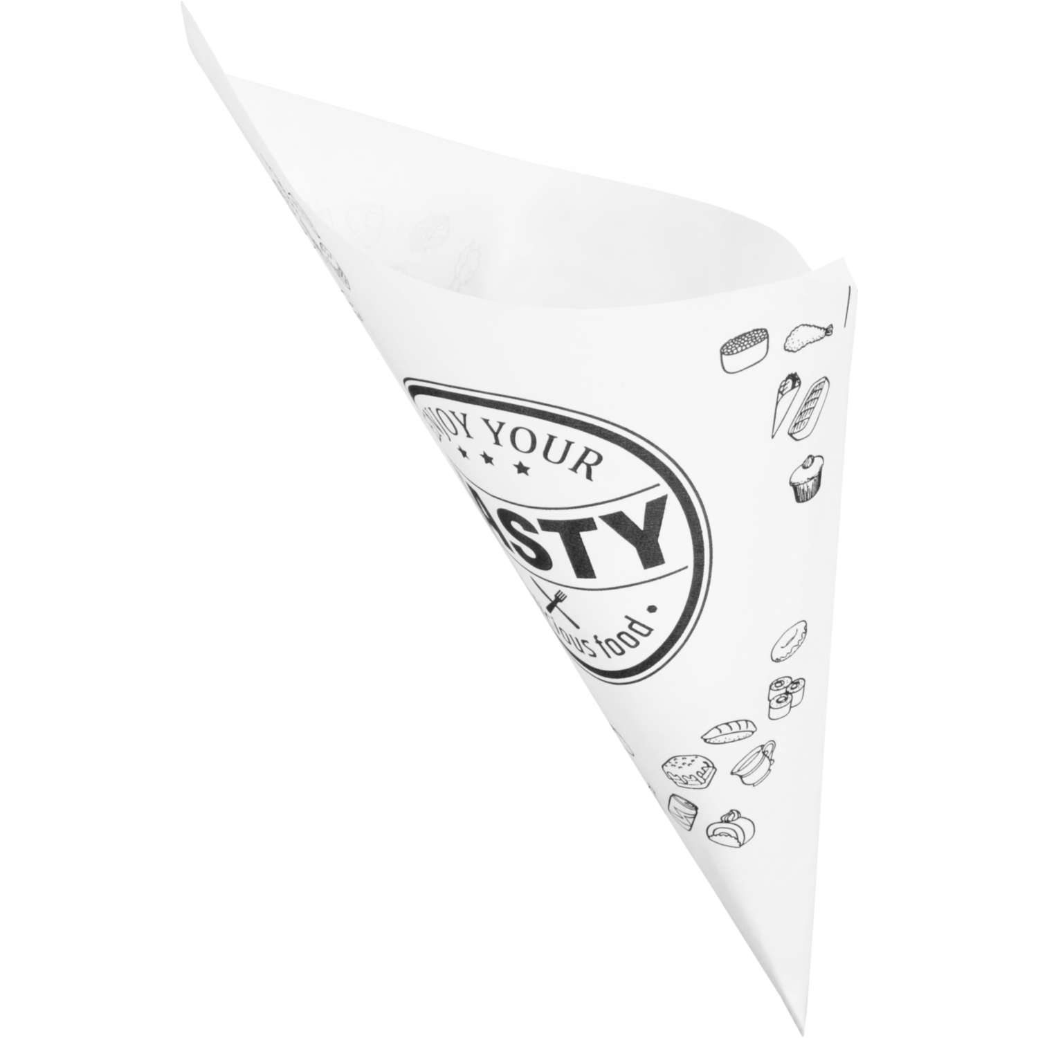 Puntzak, K21, TASTY, Ersatzpapier, wit/zwart 2