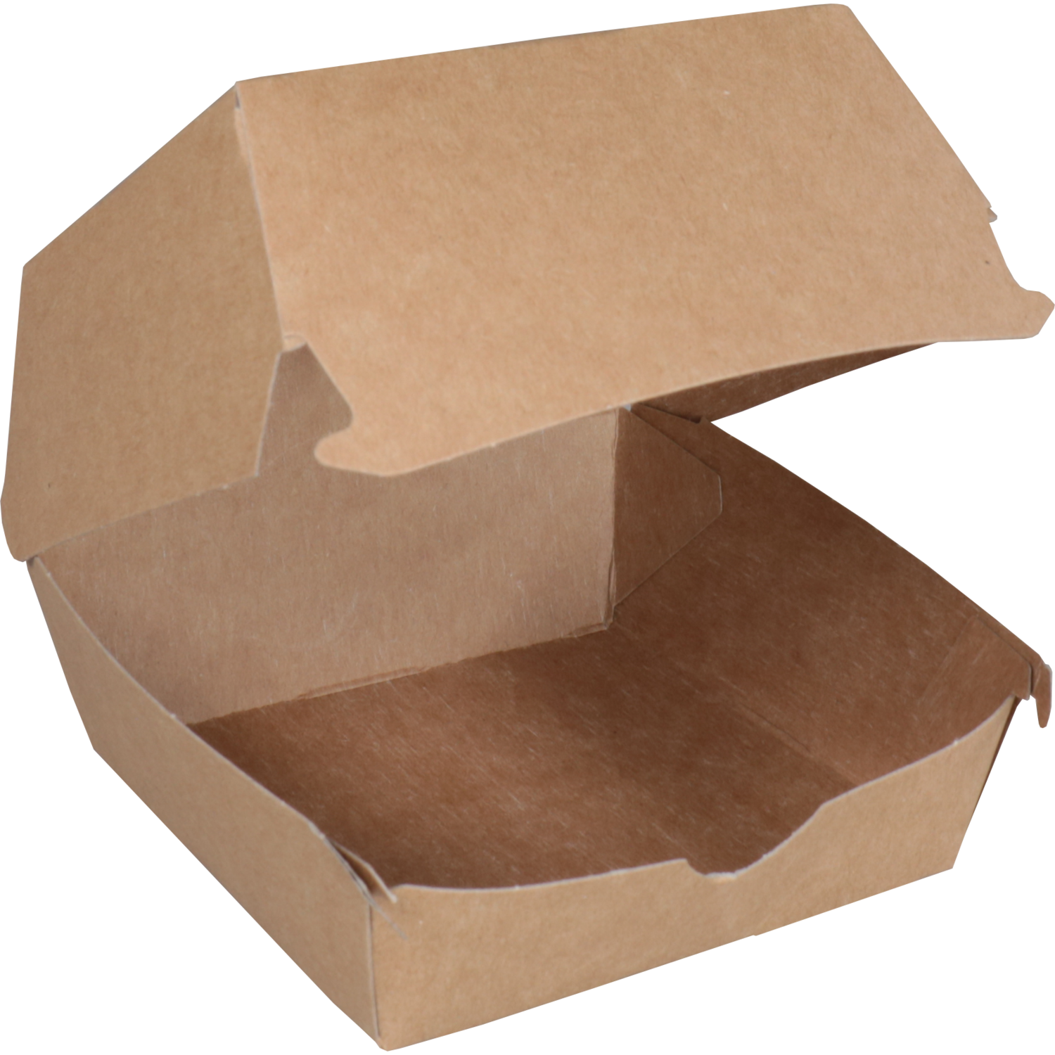 Bak, Karton, hamburgerbox, 90x90x70mm, bruin 2