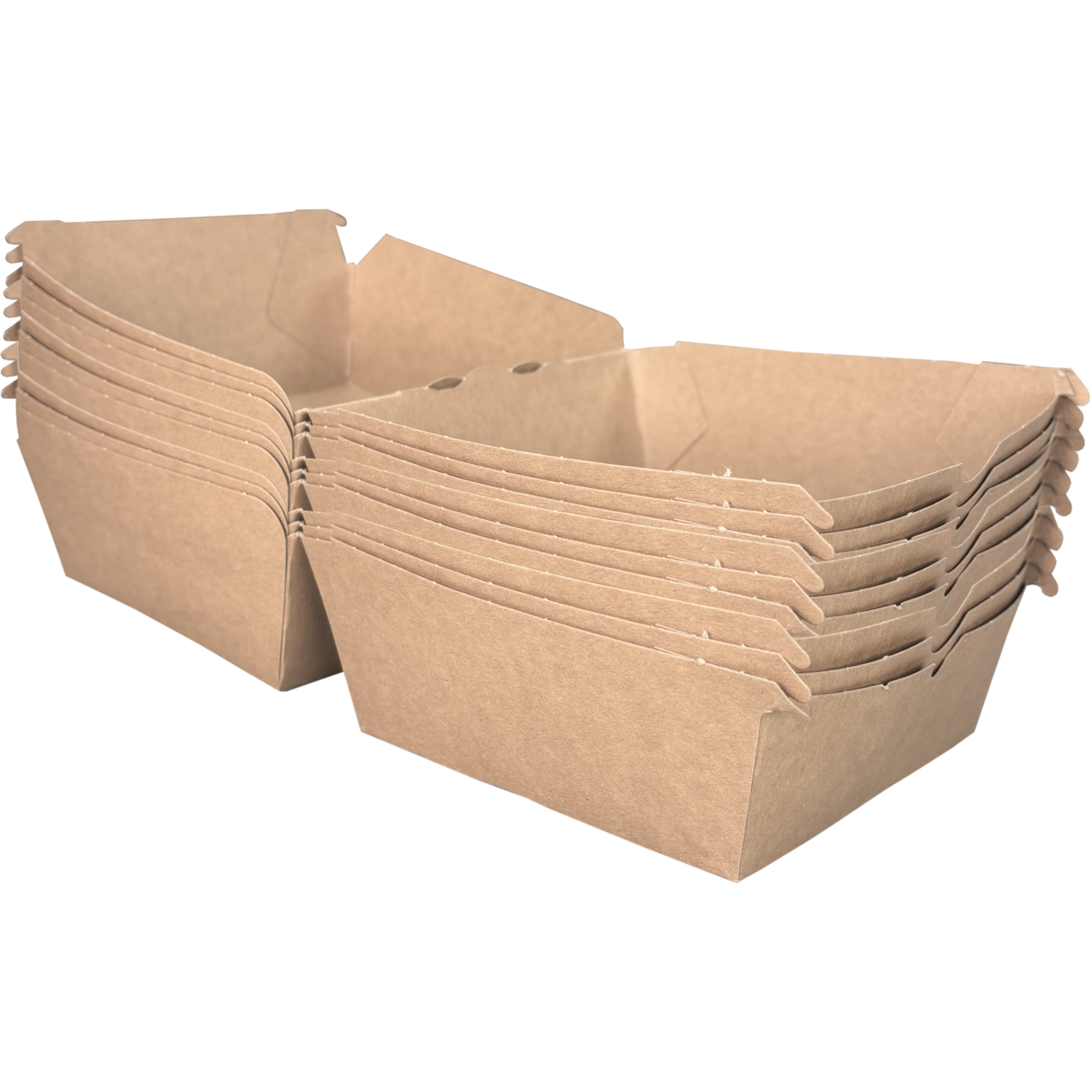 Bak, Karton, hamburgerbox, 120x120x100mm, bruin 5