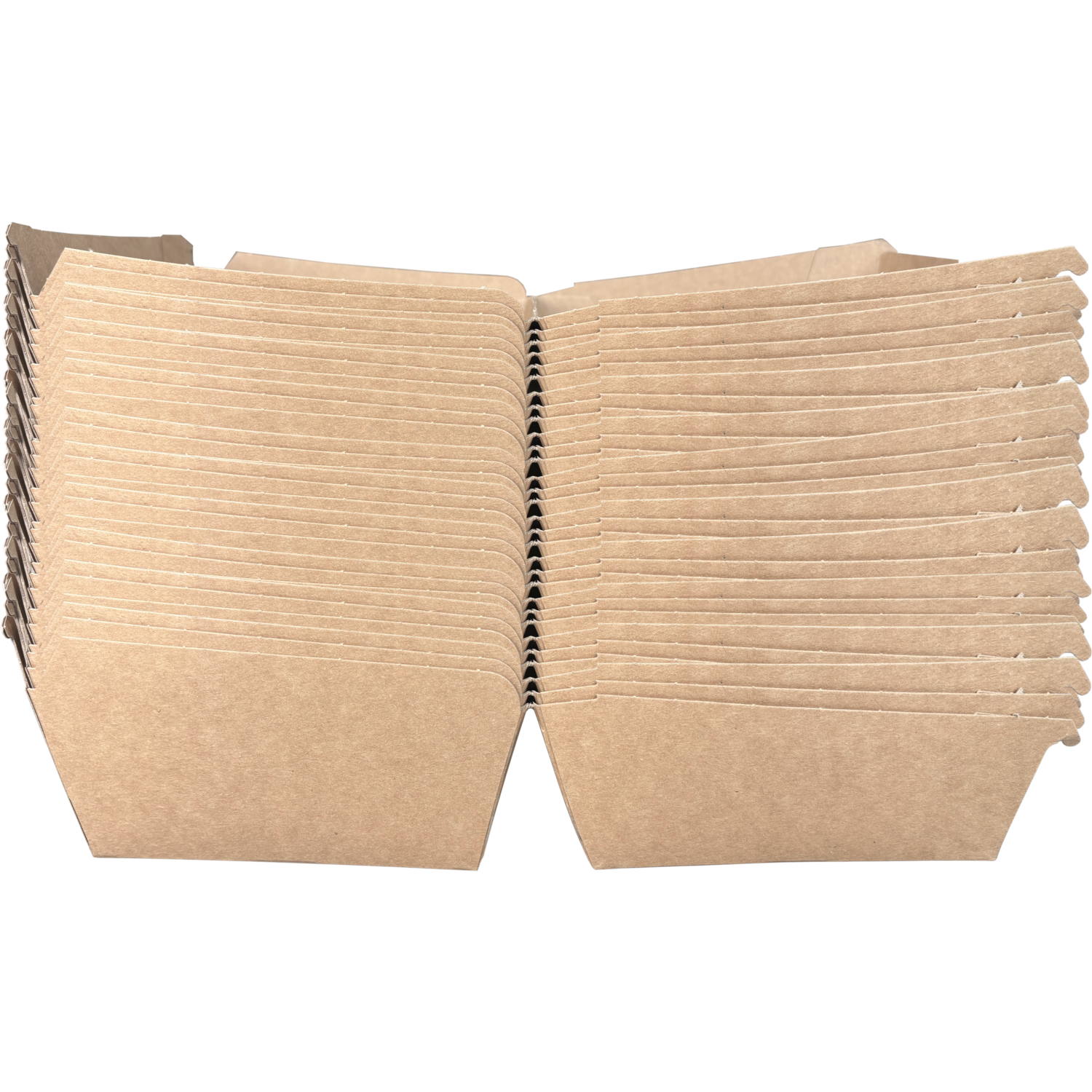 Bak, Karton, hamburgerbox, 120x120x100mm, bruin 6