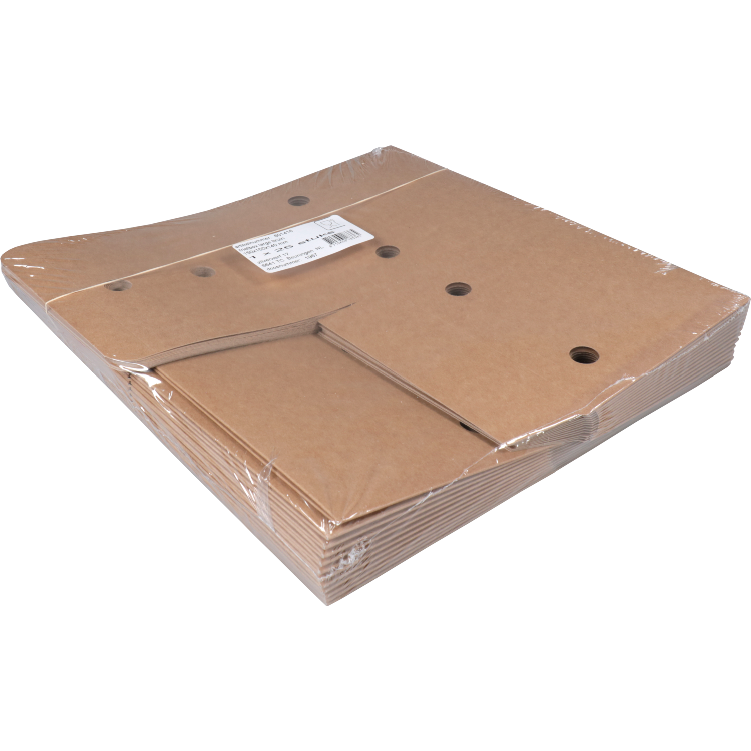 Bak, Karton, fritesbox, 150x150x140mm, bruin 3