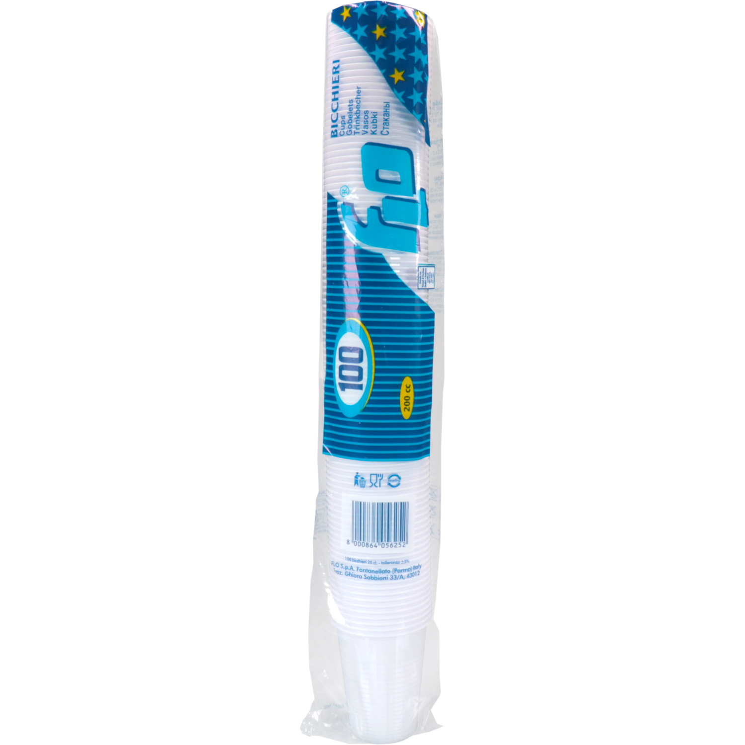  Drinkbeker, PS, 180ml, 7.5oz, Ø70.3mm, wit 4