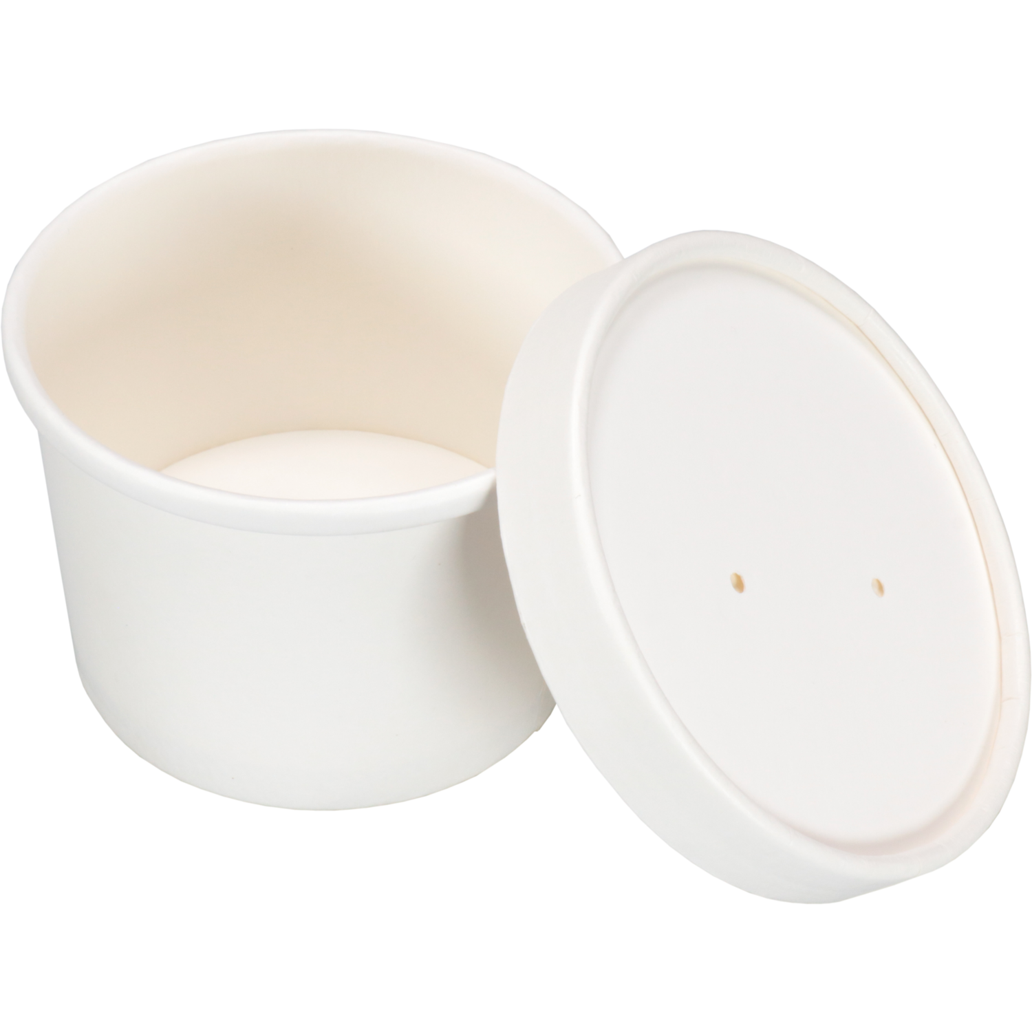 Depa Deksel, soepbeker, Karton + PE, rond, Ø90mm, wit 4