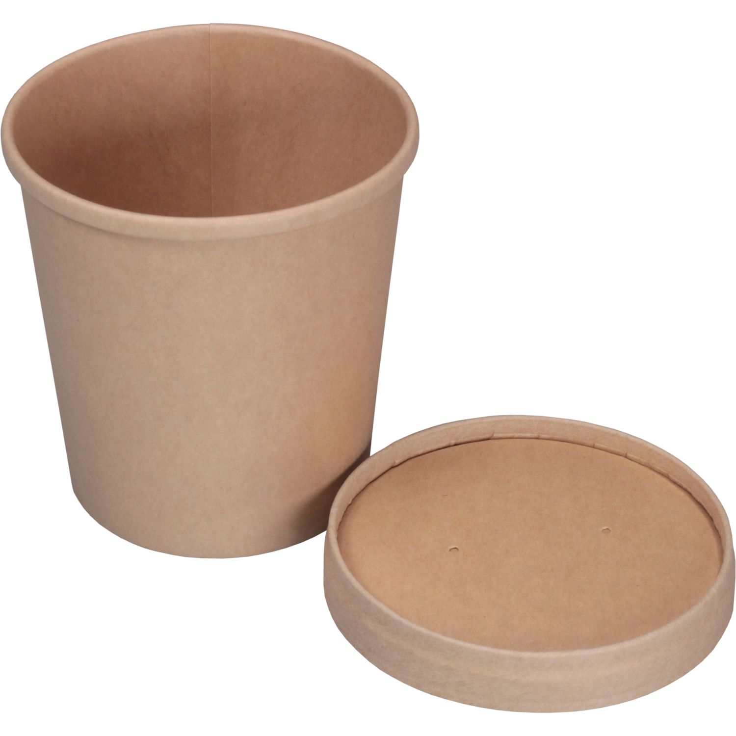 Depa, Soepbeker, incl. deksel, Karton + PP, 300ml, 12oz, Ø90mm, bruin 4